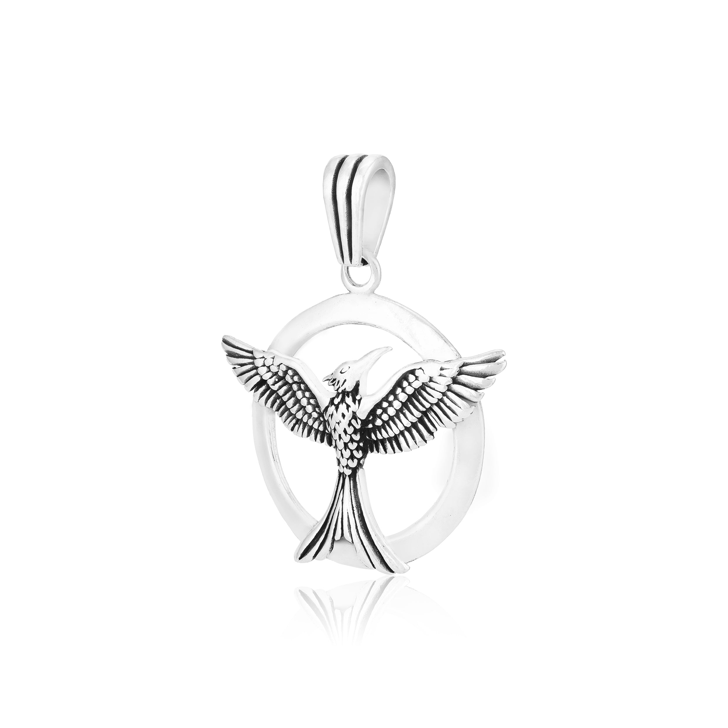 Albatross Voyage Oxidised Pendant