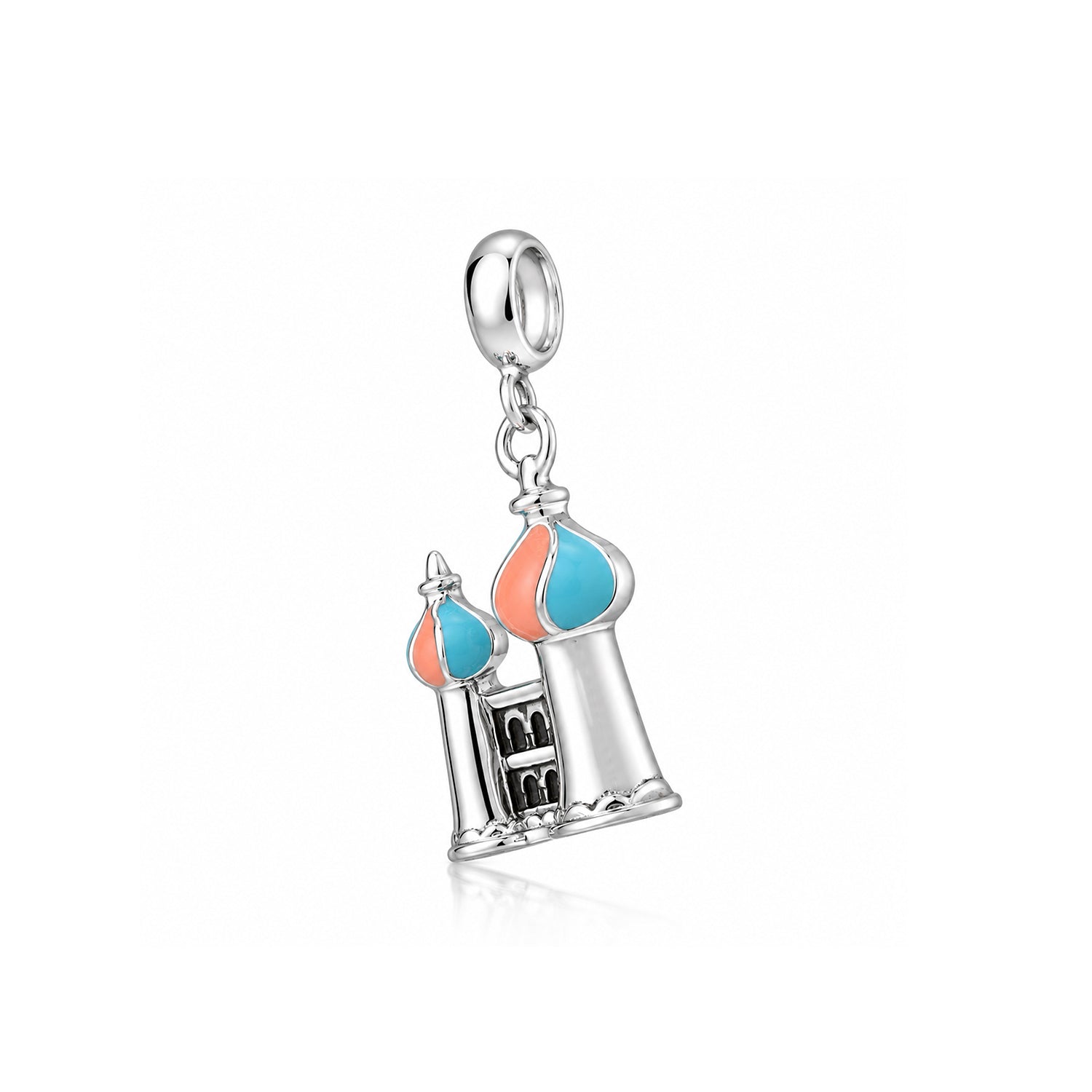 Arabian Castle Inspired 925 Sterling Silver Charm for Kids