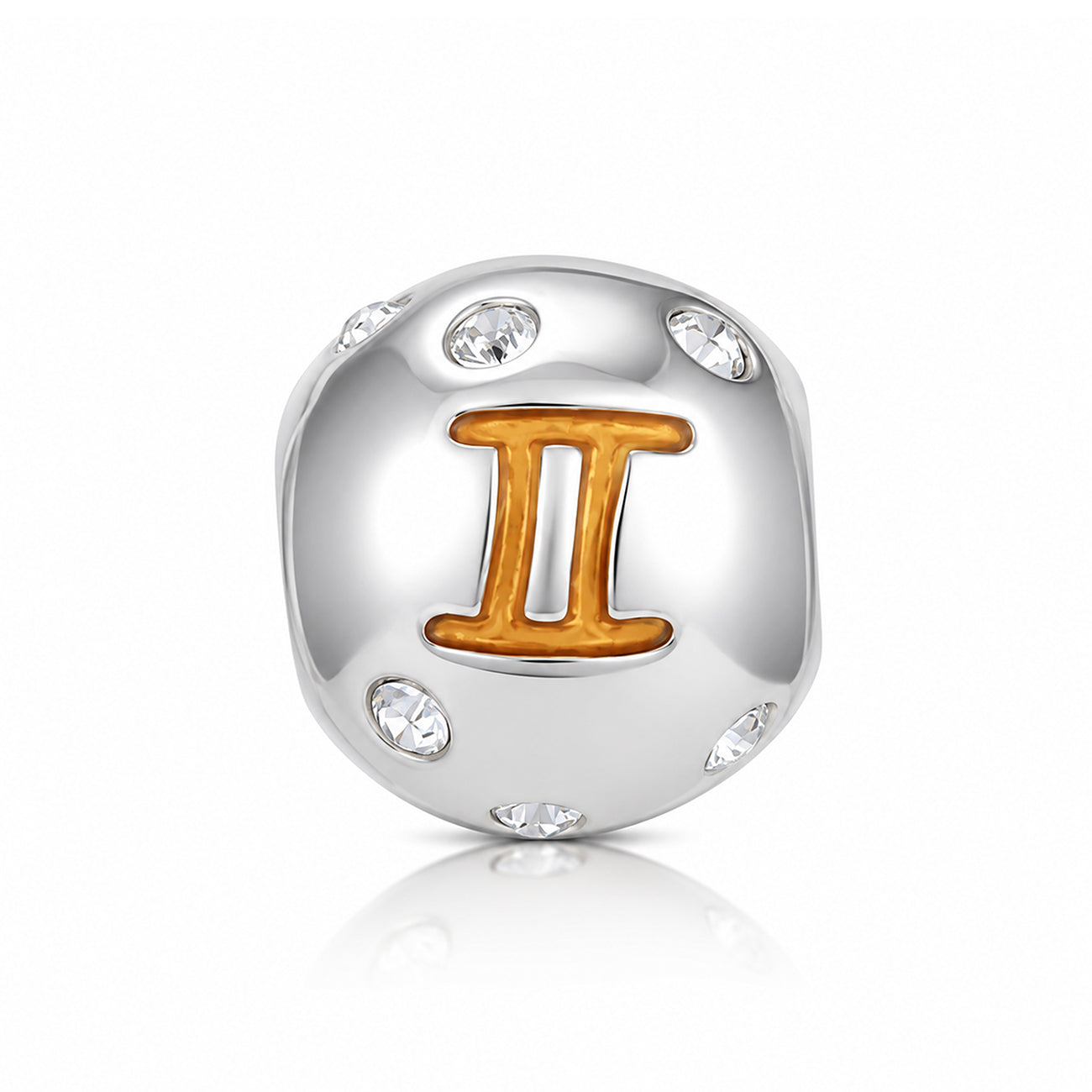 Astrological Gemini 925 Sterling Silver Charm Pendant
