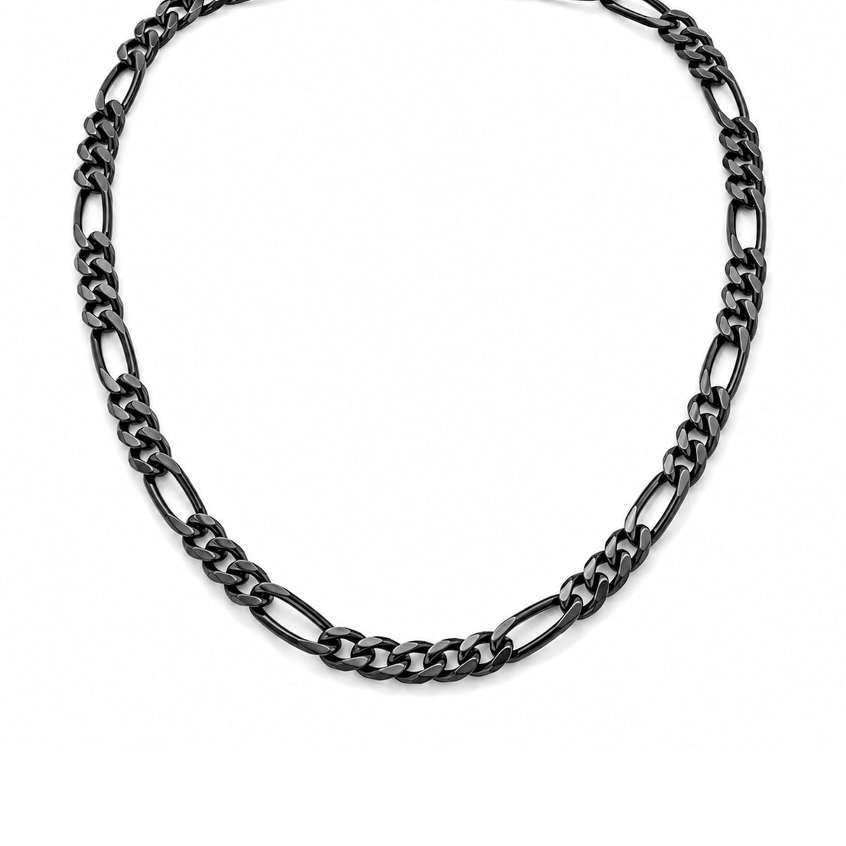 Black Italian Figaro Chain