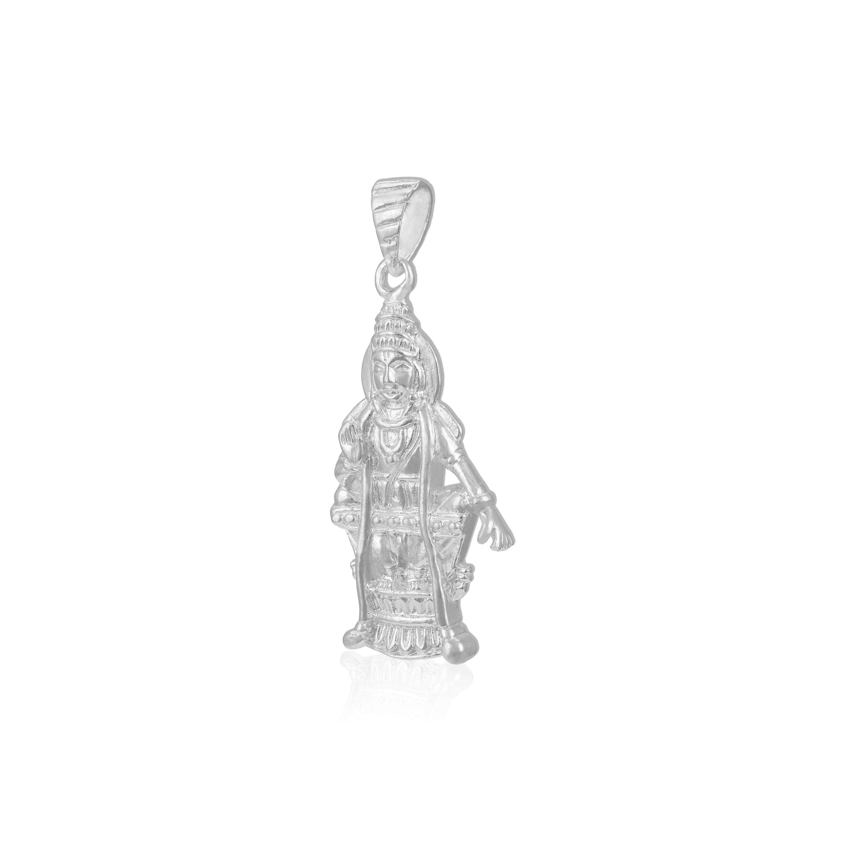Blessed Temple Ayyappa 925 Sterling Silver Pendant for Men