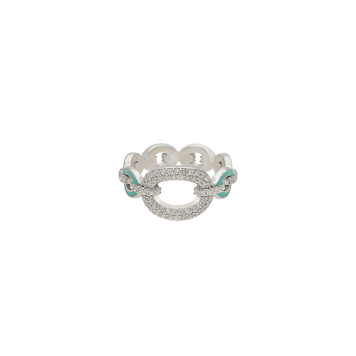 Blue Magic Silver Ring 925 sterling silver