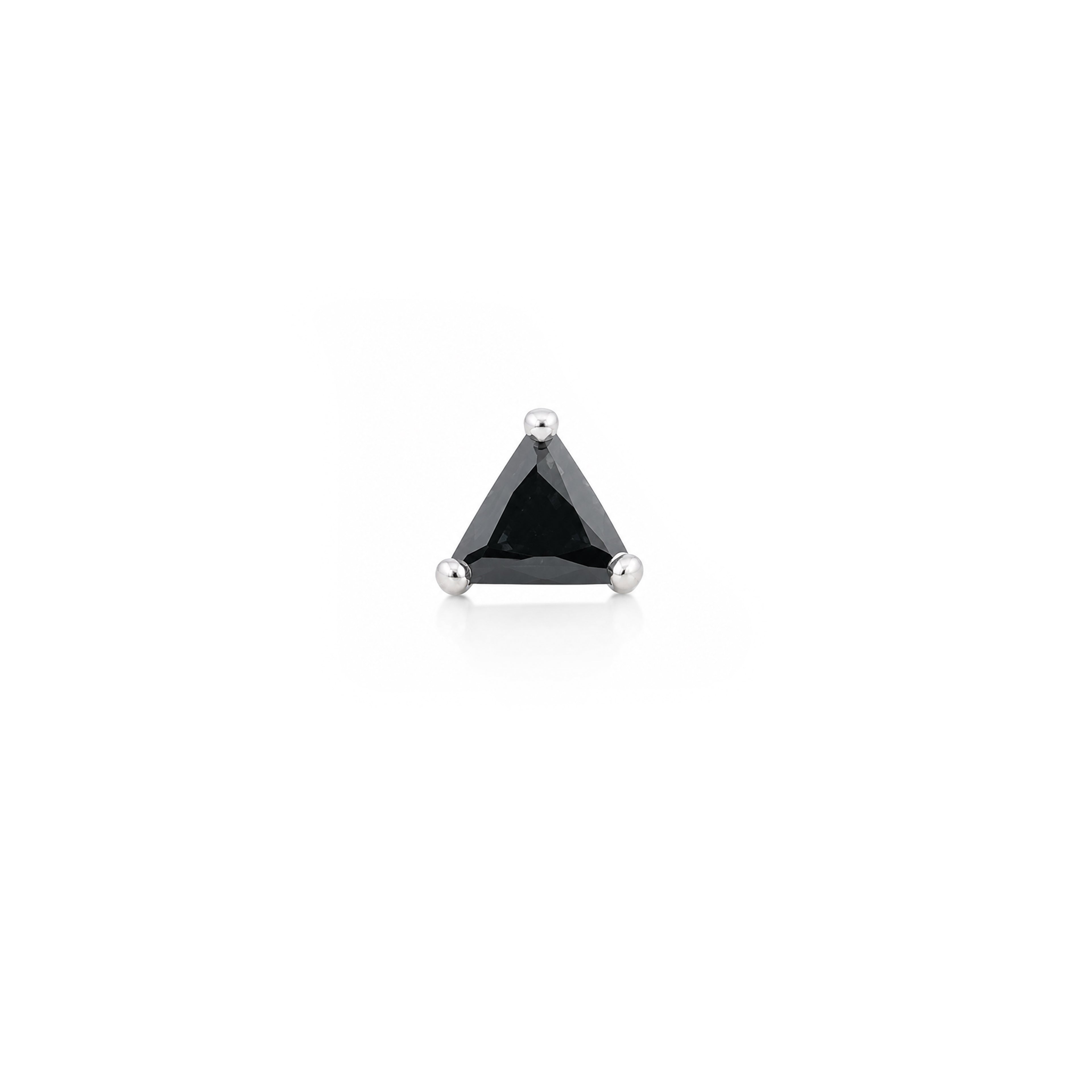 Bold Black Brilliance 925 Sterling Silver Statement Nose Pin