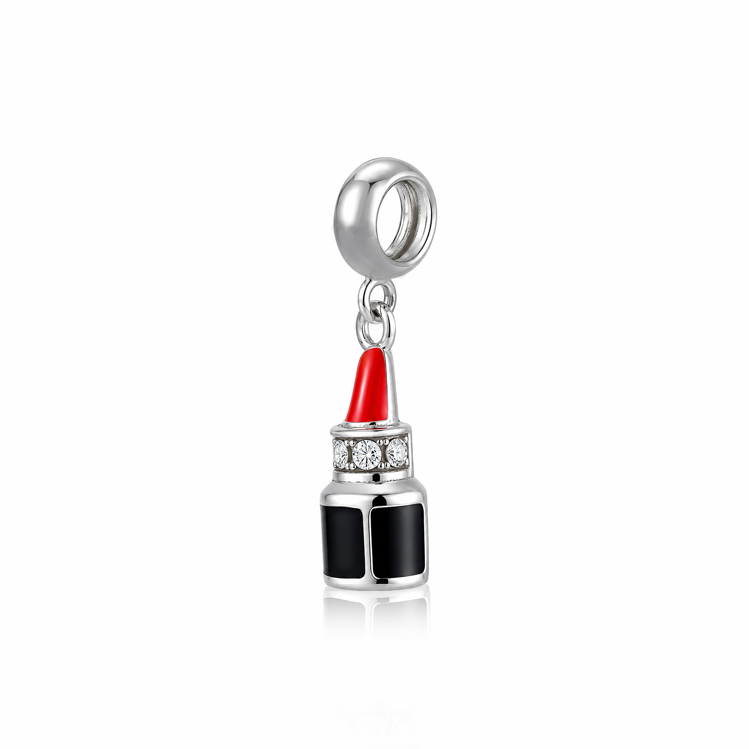 Bold Lipstick 925 Sterling Silver Beauty Pendant