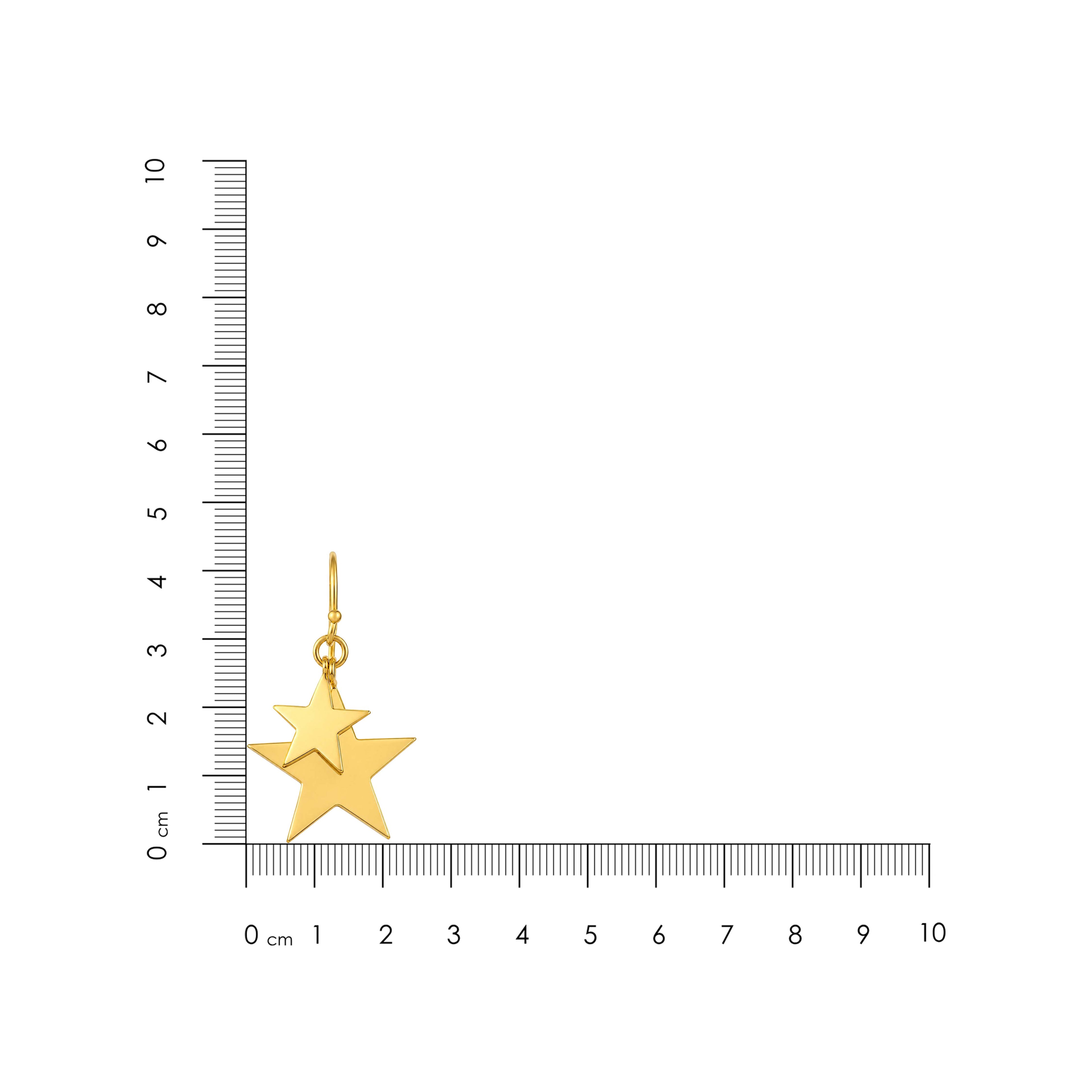 Celestial Star Drop 925 Sterling Silver Elegant Earrings
