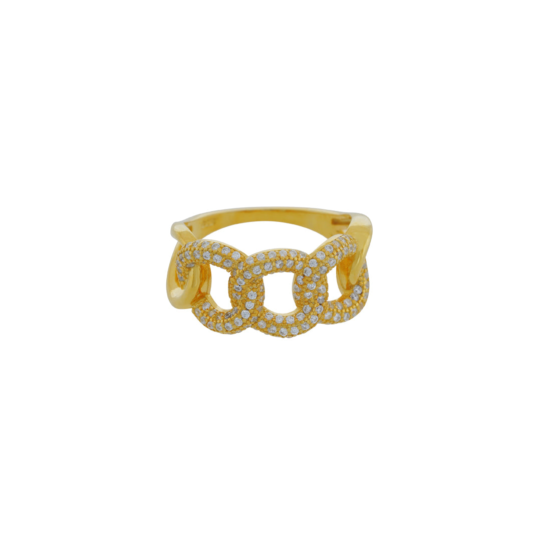 Chain type ring design for ladies