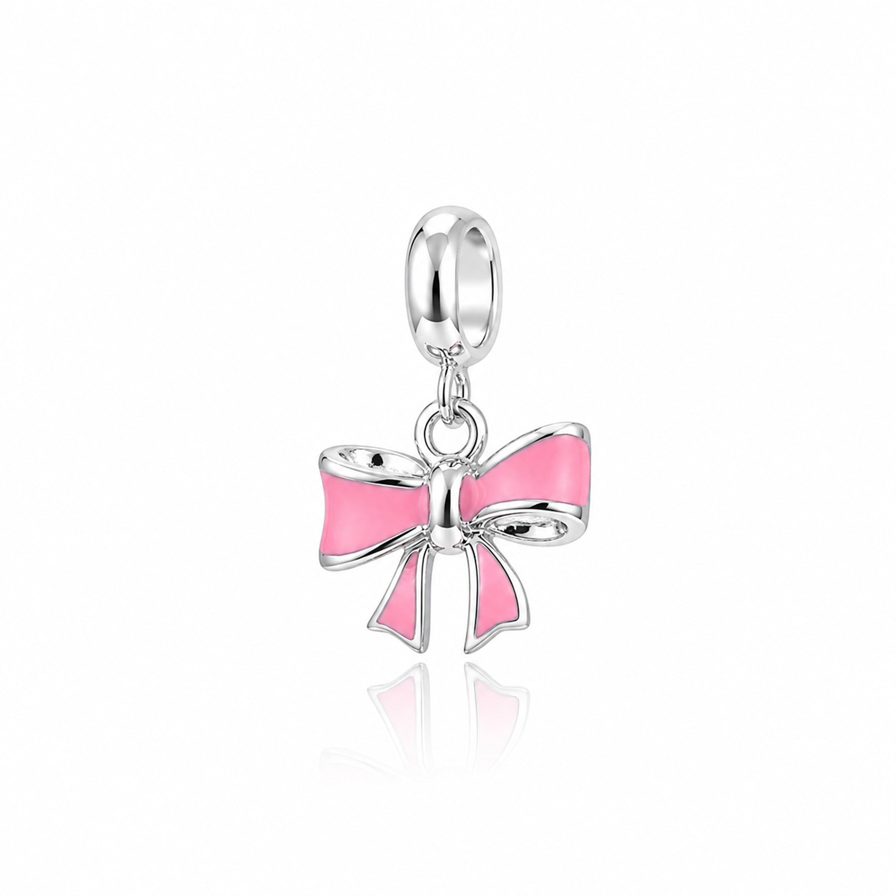 Charming Bow 925 Sterling Silver Pendant