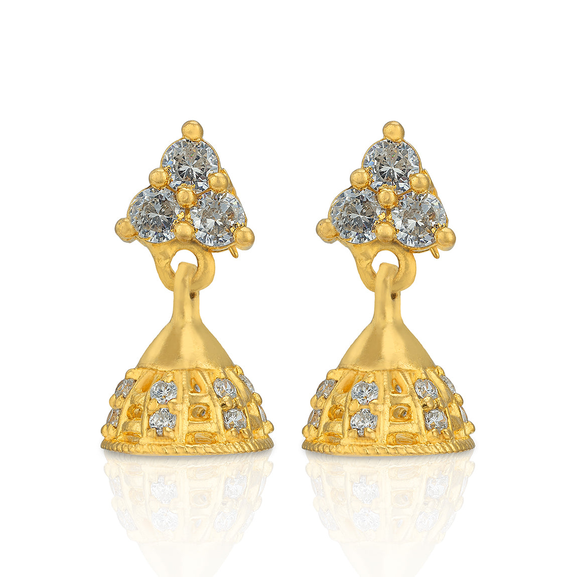 Classic Radiance 925 Sterling Silver Jhumka for Women