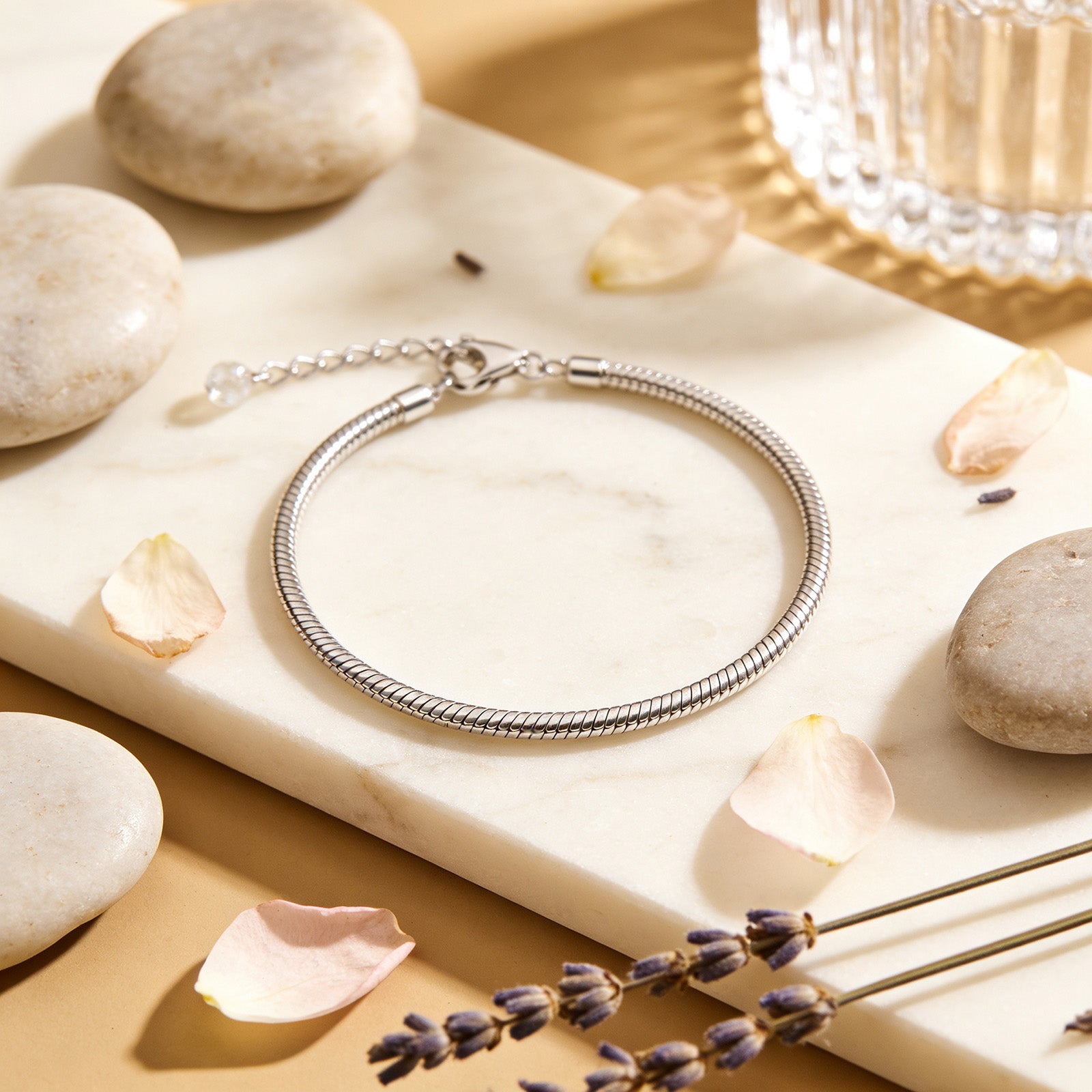 Classic Rope 925 Sterling Silver Adjustable Chain Bracelet