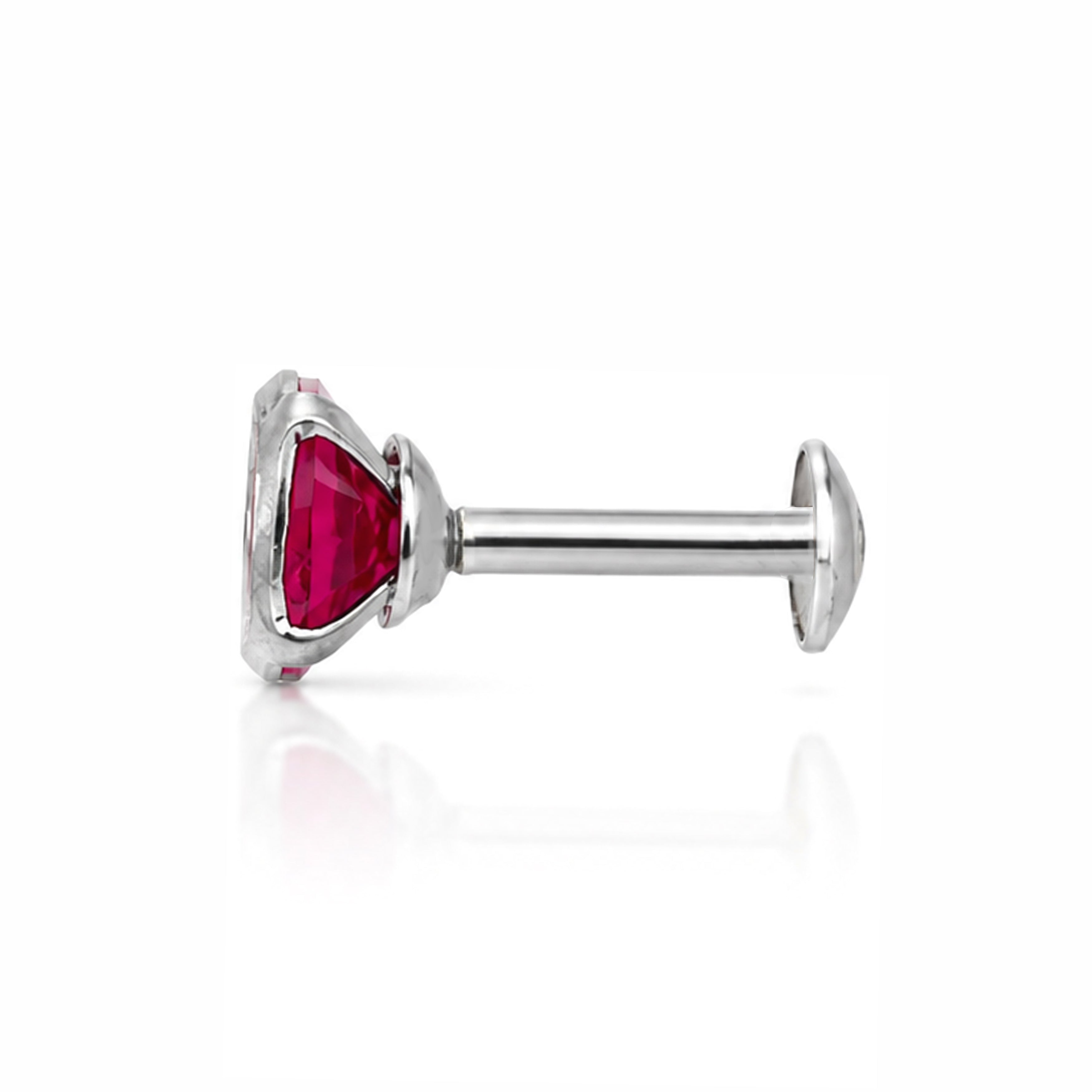 Classic Ruby Shine 925 Sterling Silver Nosepin