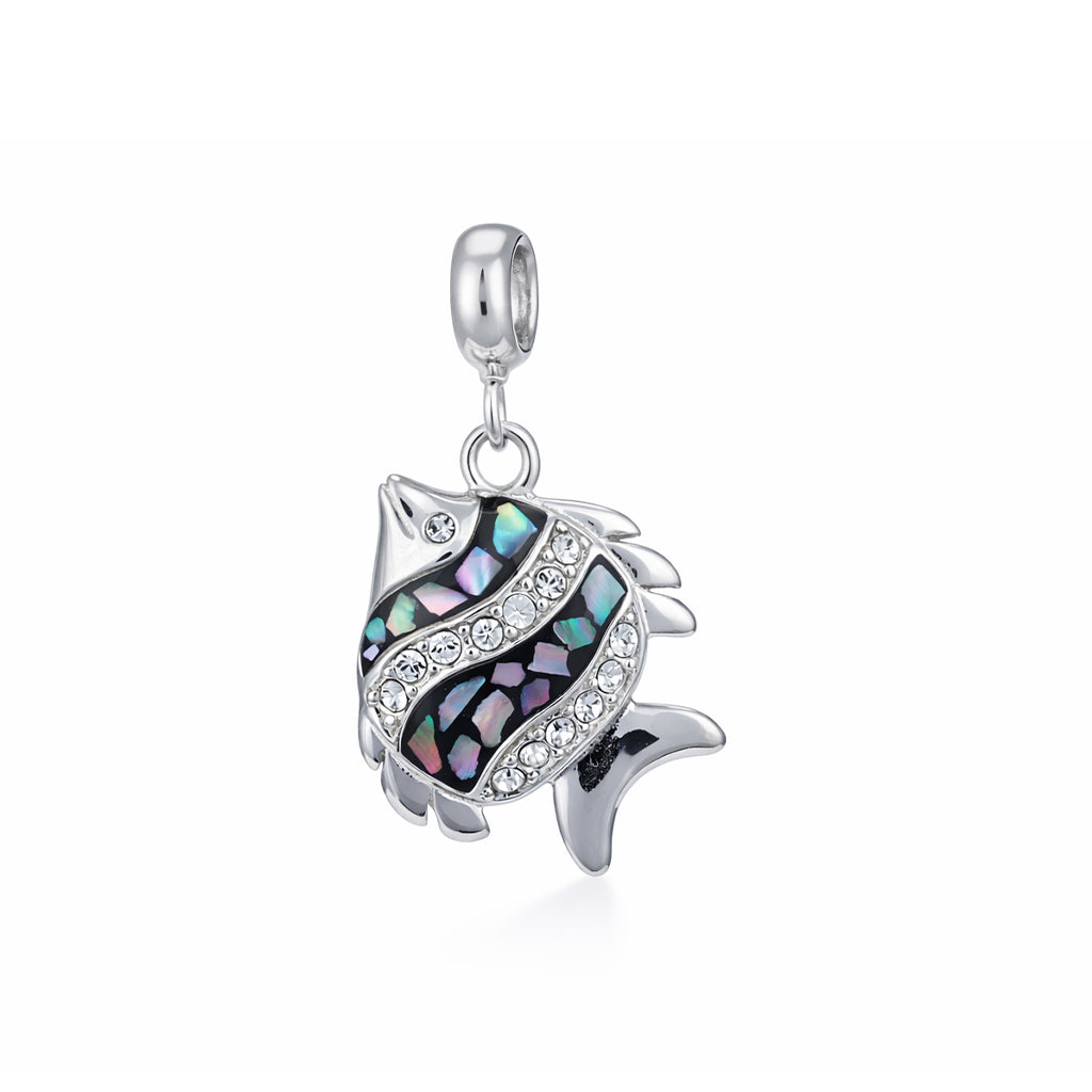 Coastal Inspired Fish 925 Sterling Silver Pendant