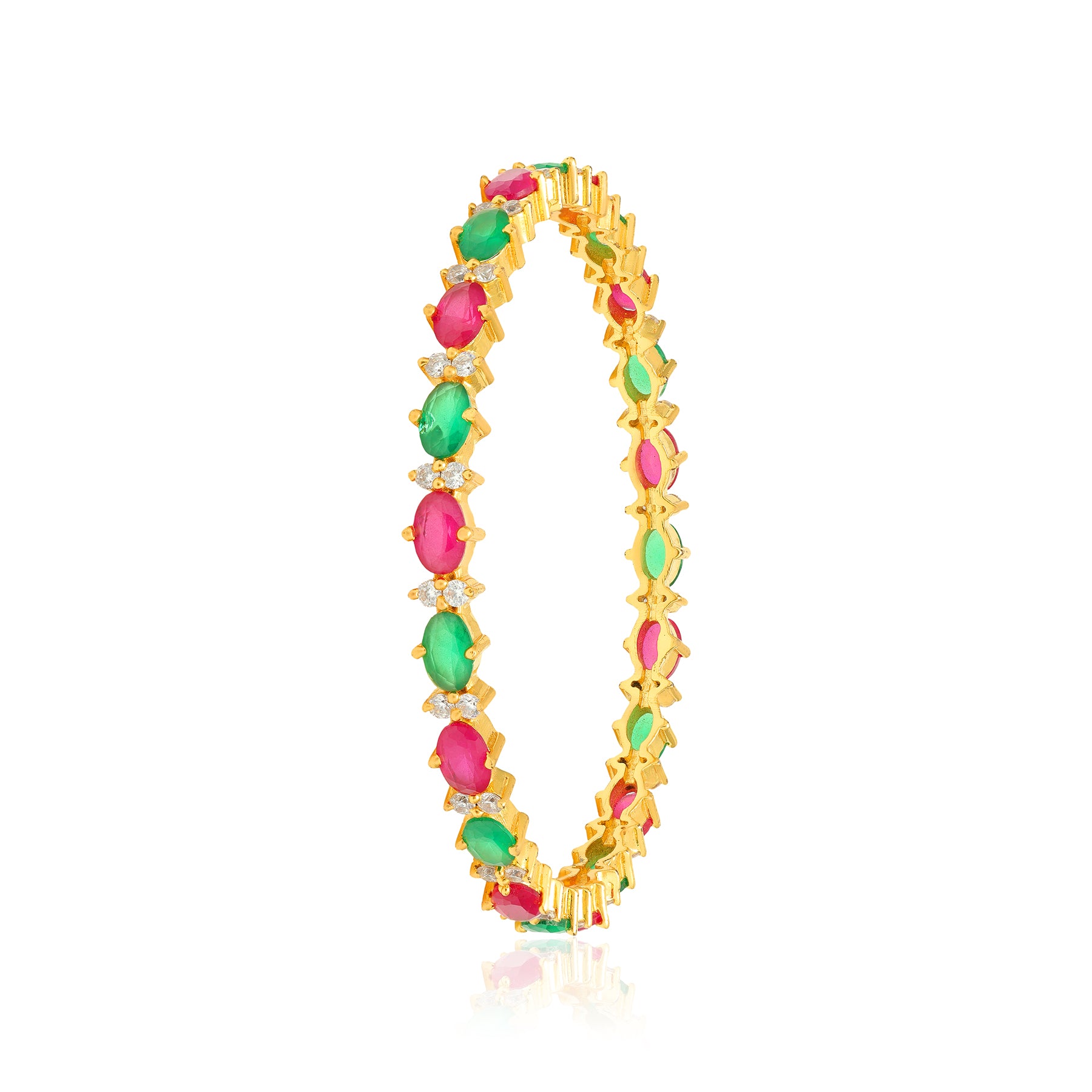 CrimsonVerde Fusion Gold Plated Bangles