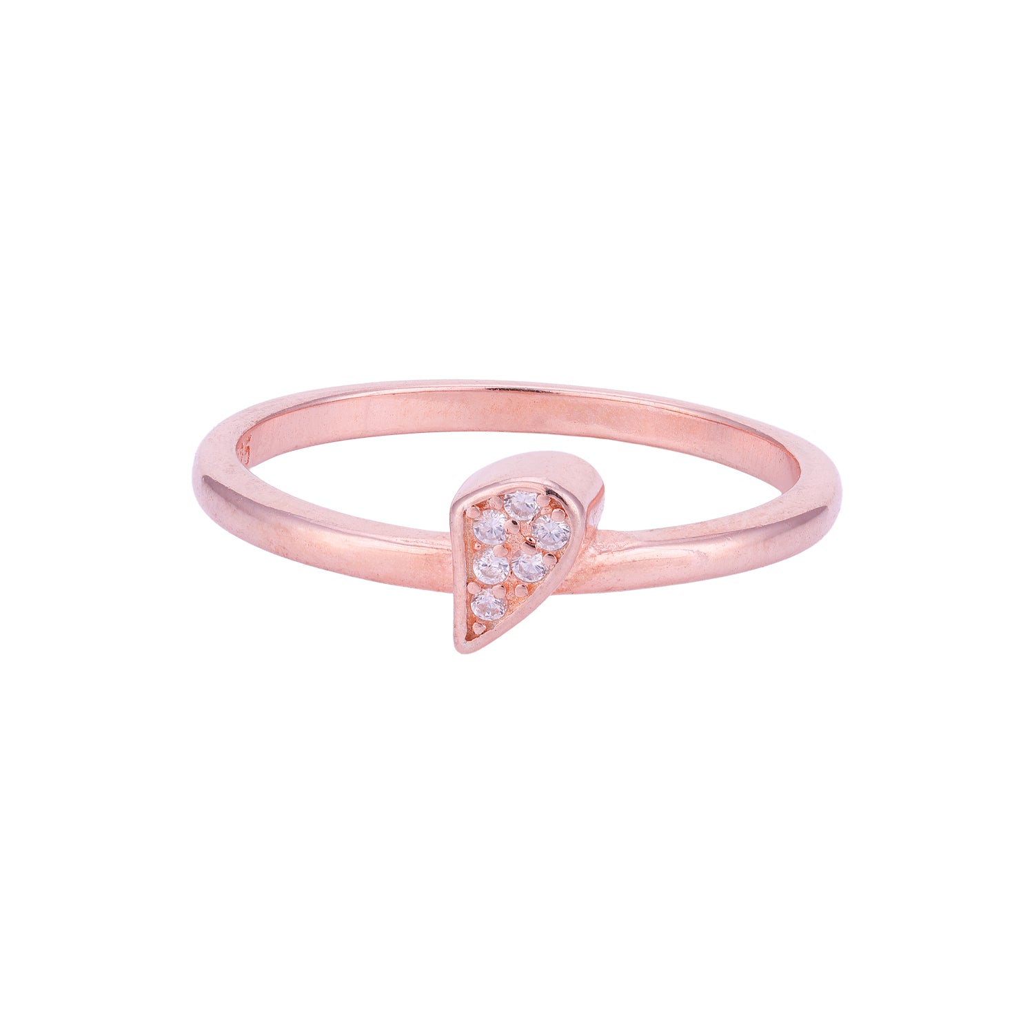 Crystal Heart 925 Sterling Silver rings for women