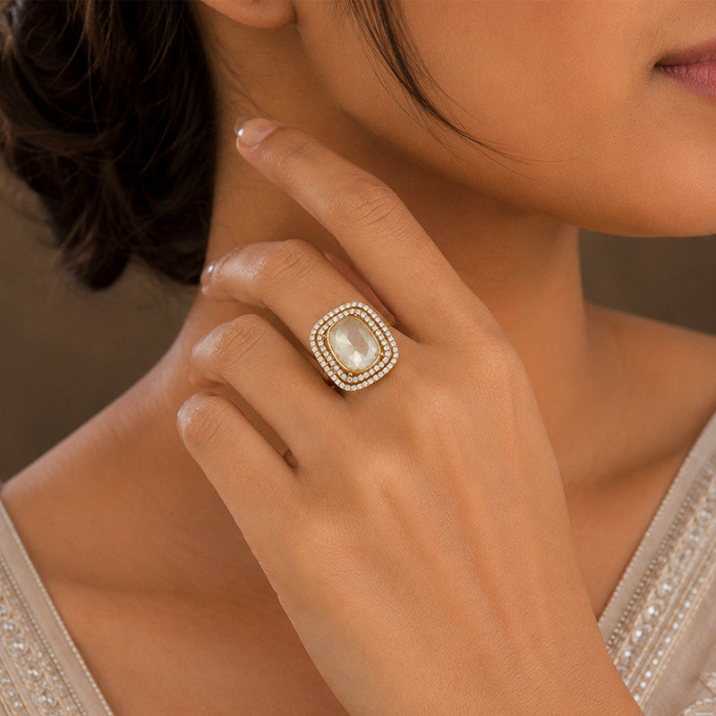 Crystal Luxe 925 Sterling Silver Fashion Ring
