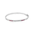 Cubic Ruby 925 Rhodium Plated Luxe Kada