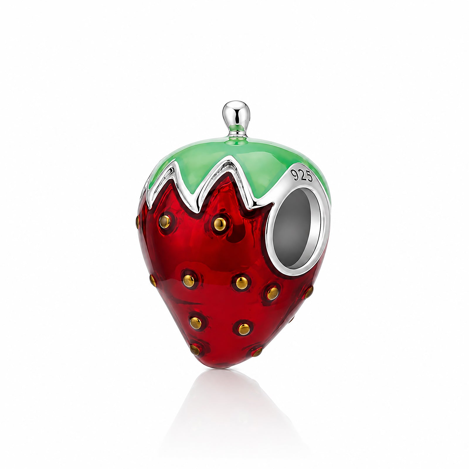 Delightful Strawberry Treasure 925 Sterling Silver Charms