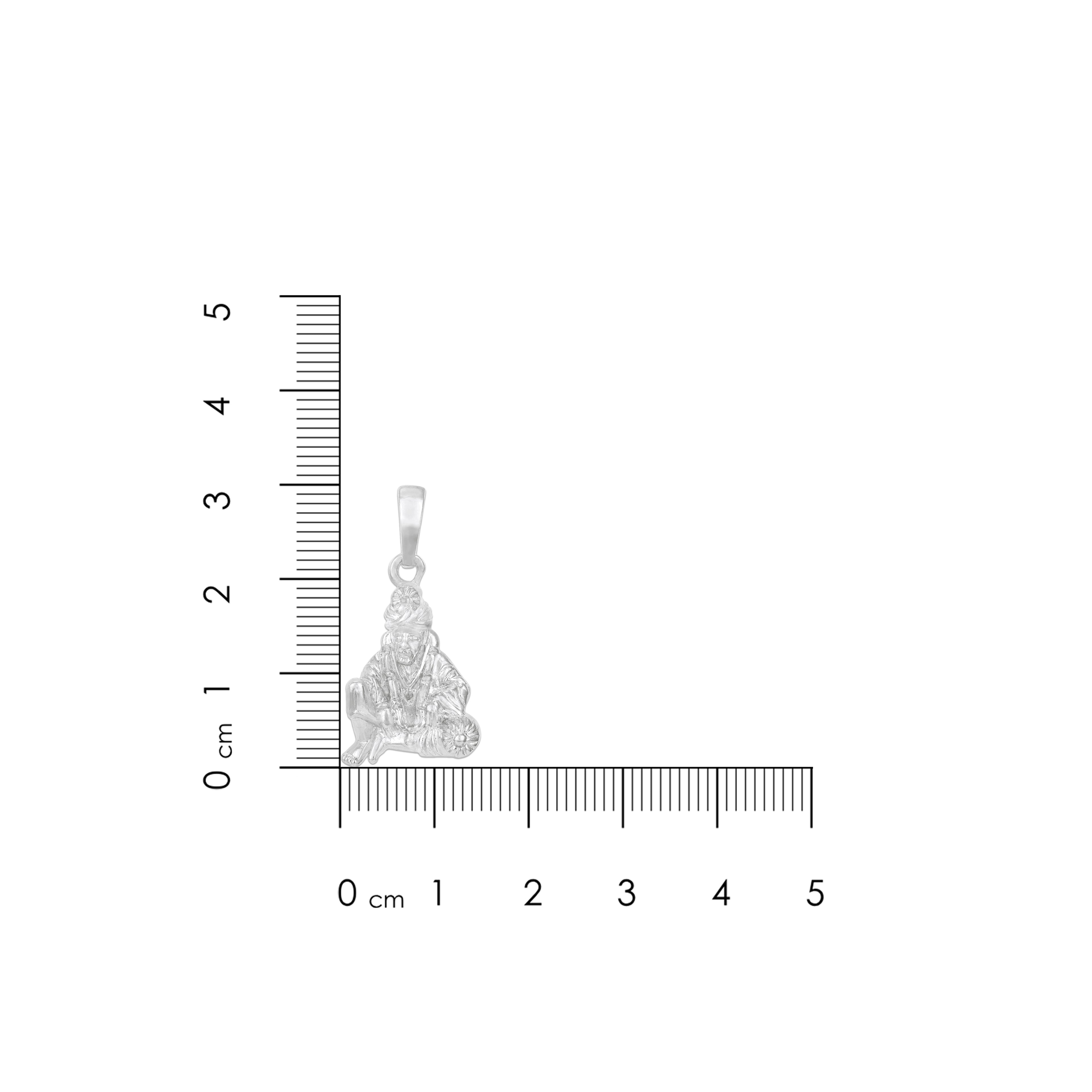 Devotional Sai Baba 925 Sterling Silver Pendant