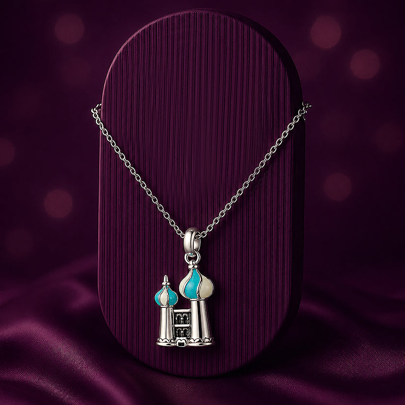 Dream Castle 925 Sterling Silver Fairytale Palace Pendant