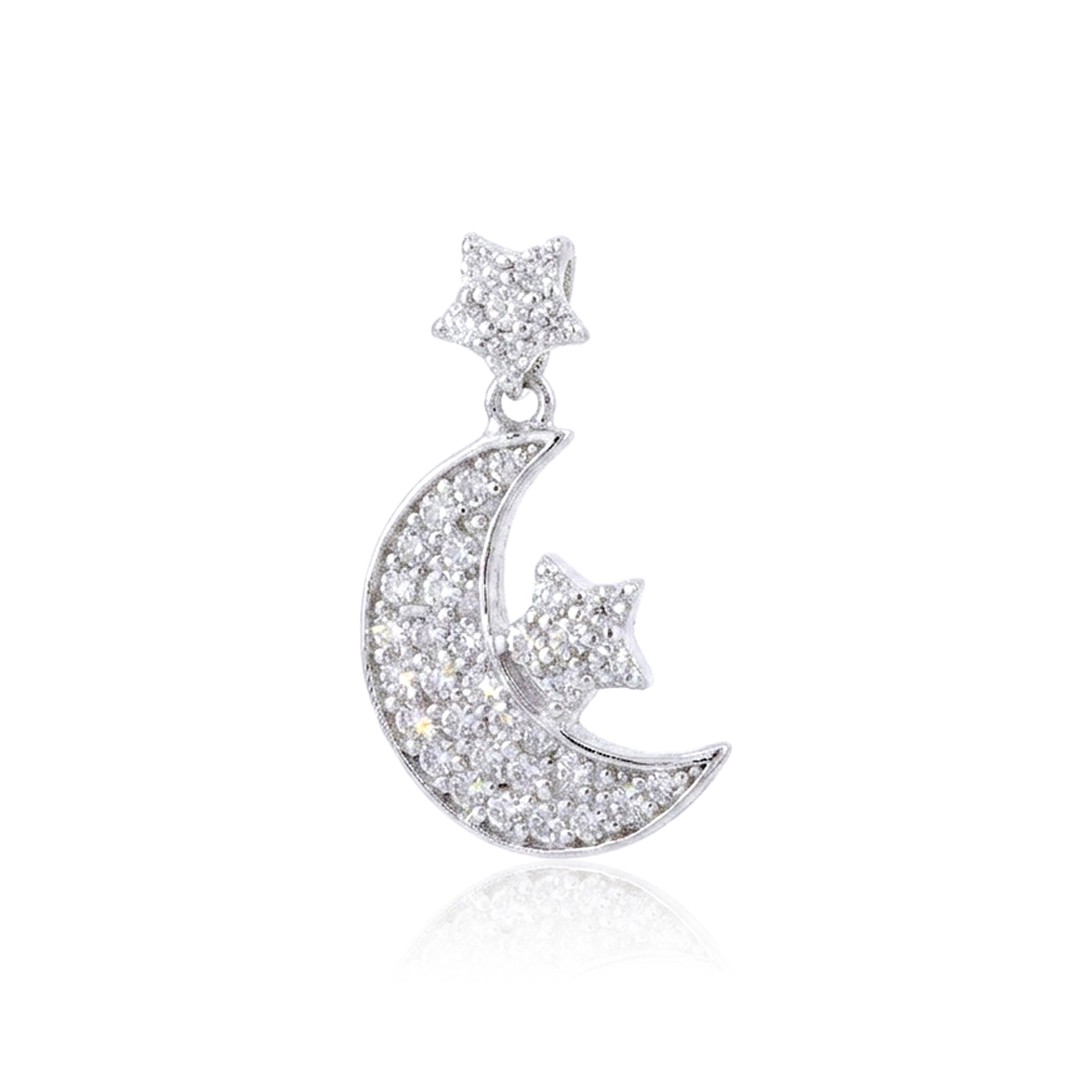 Dreamy Night 925 Sterling Silver Celestial Pendant