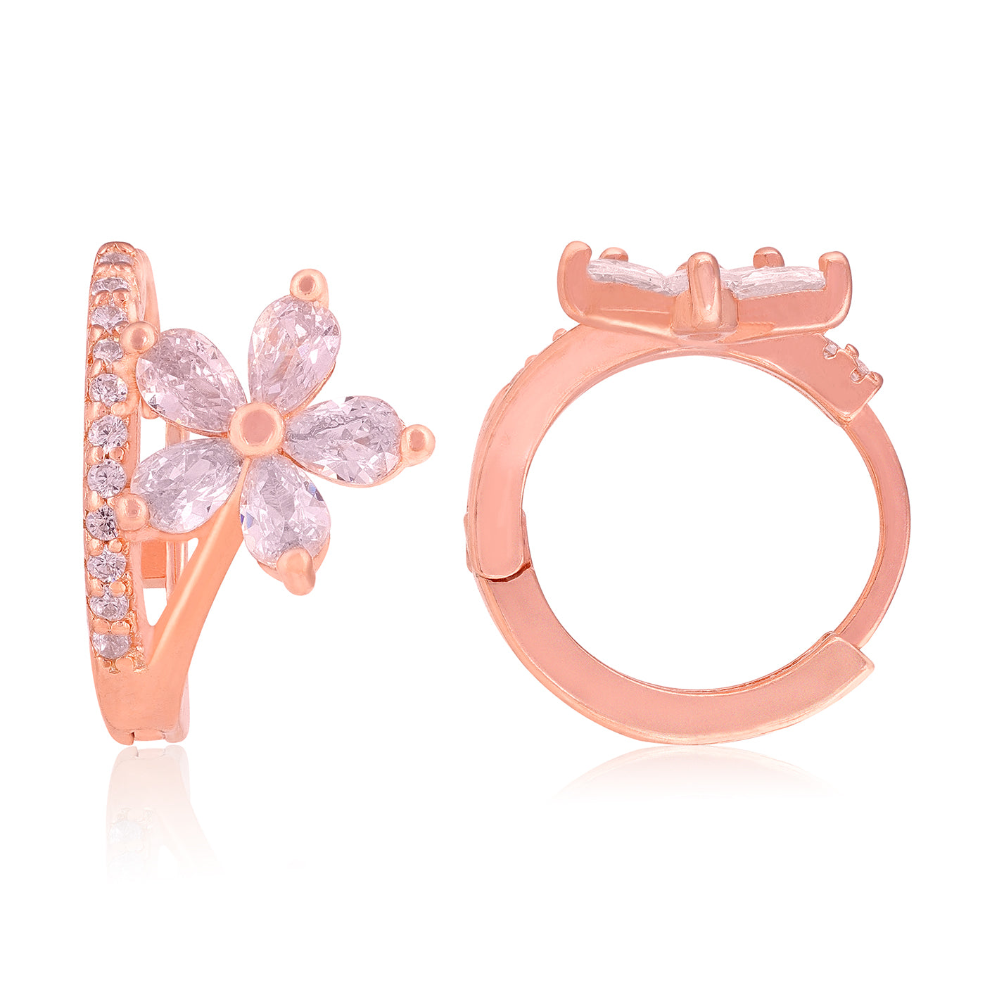 Elegant Bloom 925 Sterling Silver Floral Earring for Women