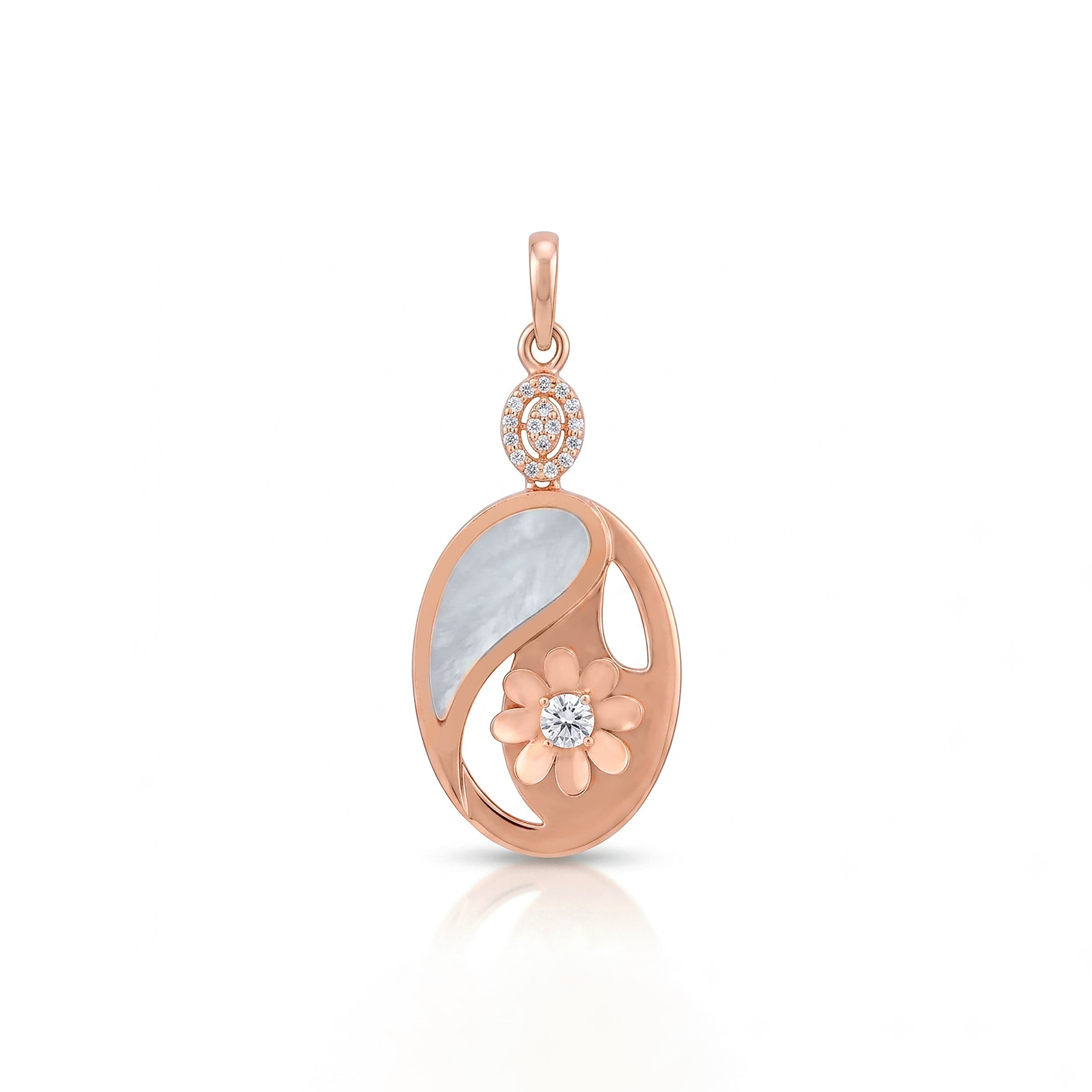 Elegant Leaf Charm 925 Sterling Silver Pendant