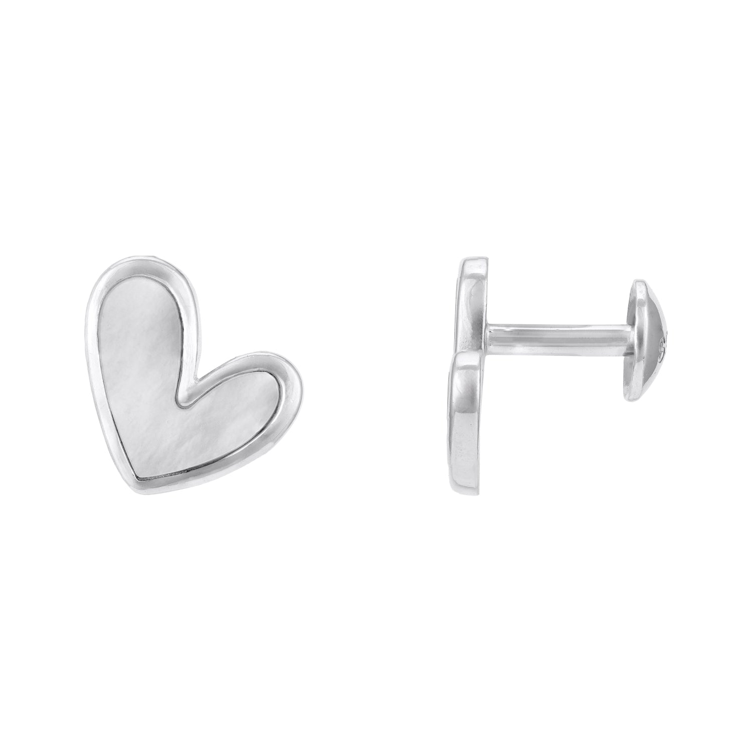 Elegant Pearl Halo Heart 925 Sterling Silver Earrings for Women