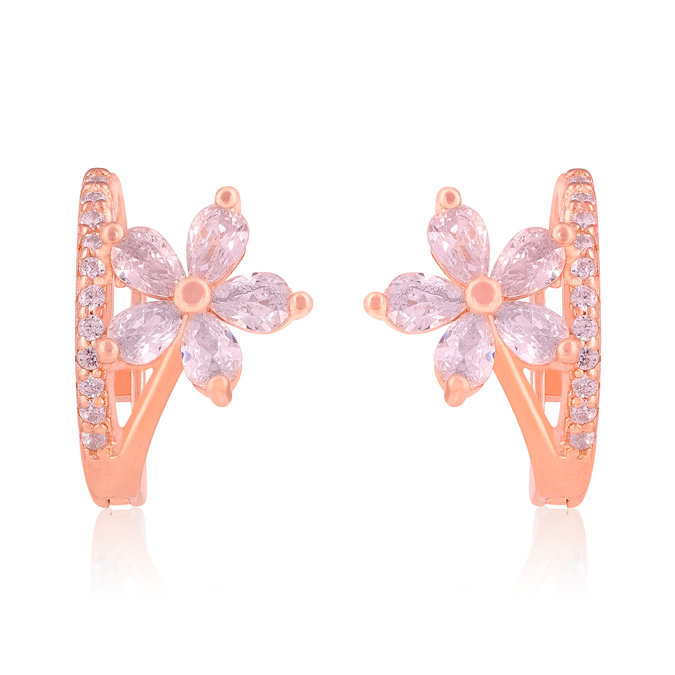 Elegant Bloom 925 Sterling Silver Floral Earring for Women