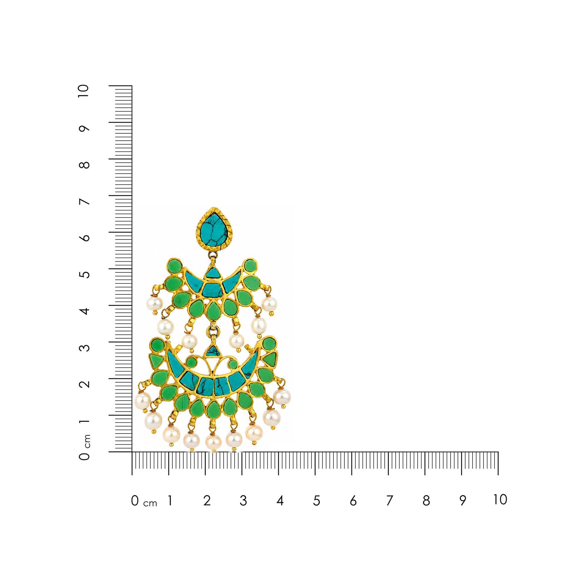 Elegant Pearl Cascade 925 Sterling Silver Party Earrings