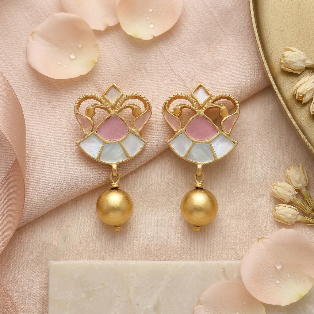 Elegant Pearl Drop 925 Sterling Silver Earring