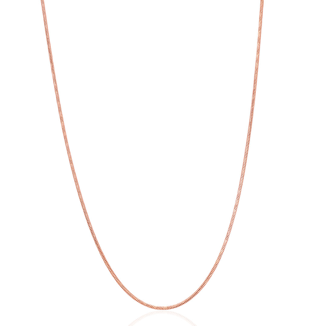 Elegant Rose Gold 925 Sterling Silver Chain for Women