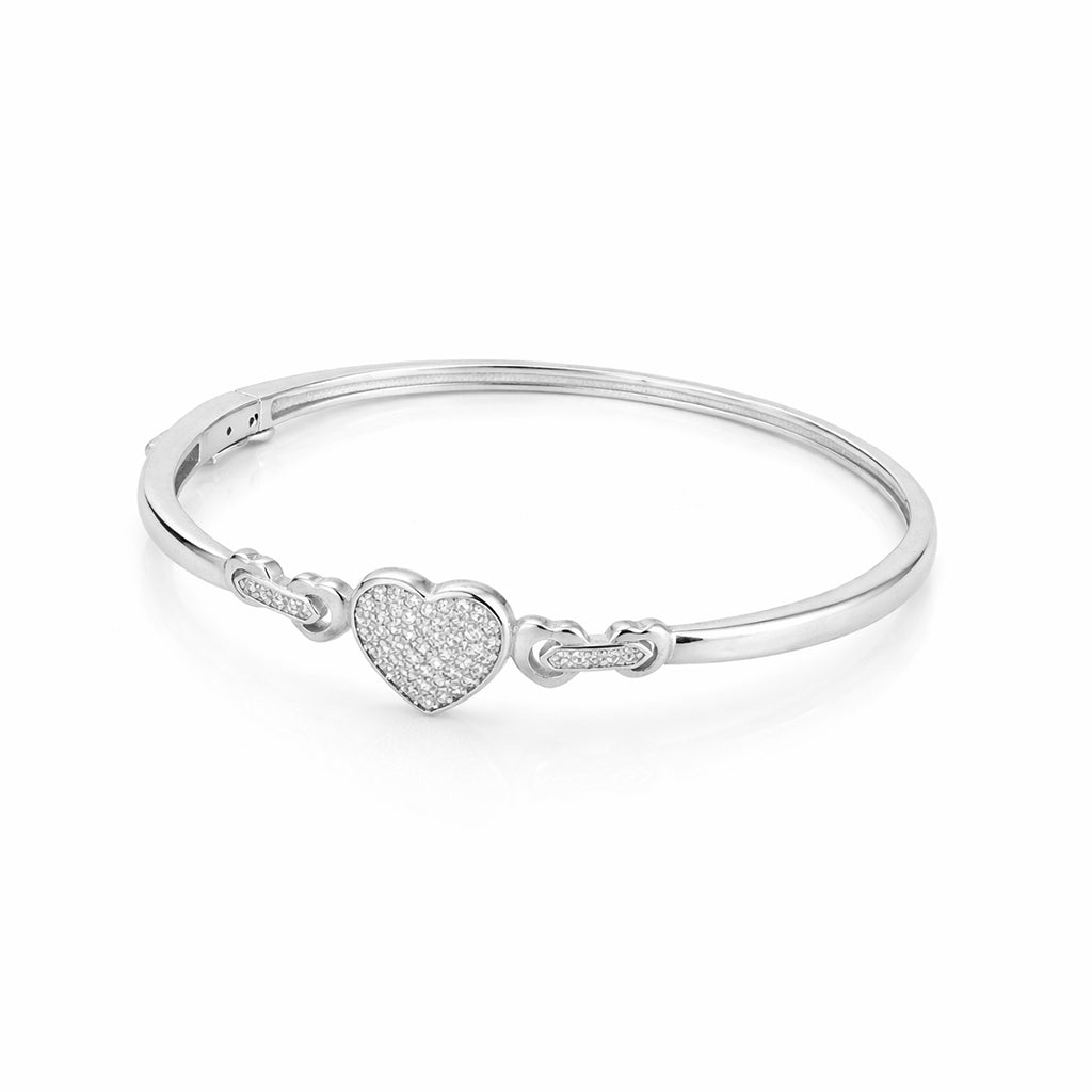 Eternal Heart Glow 925 Sterling Silver Bracelet
