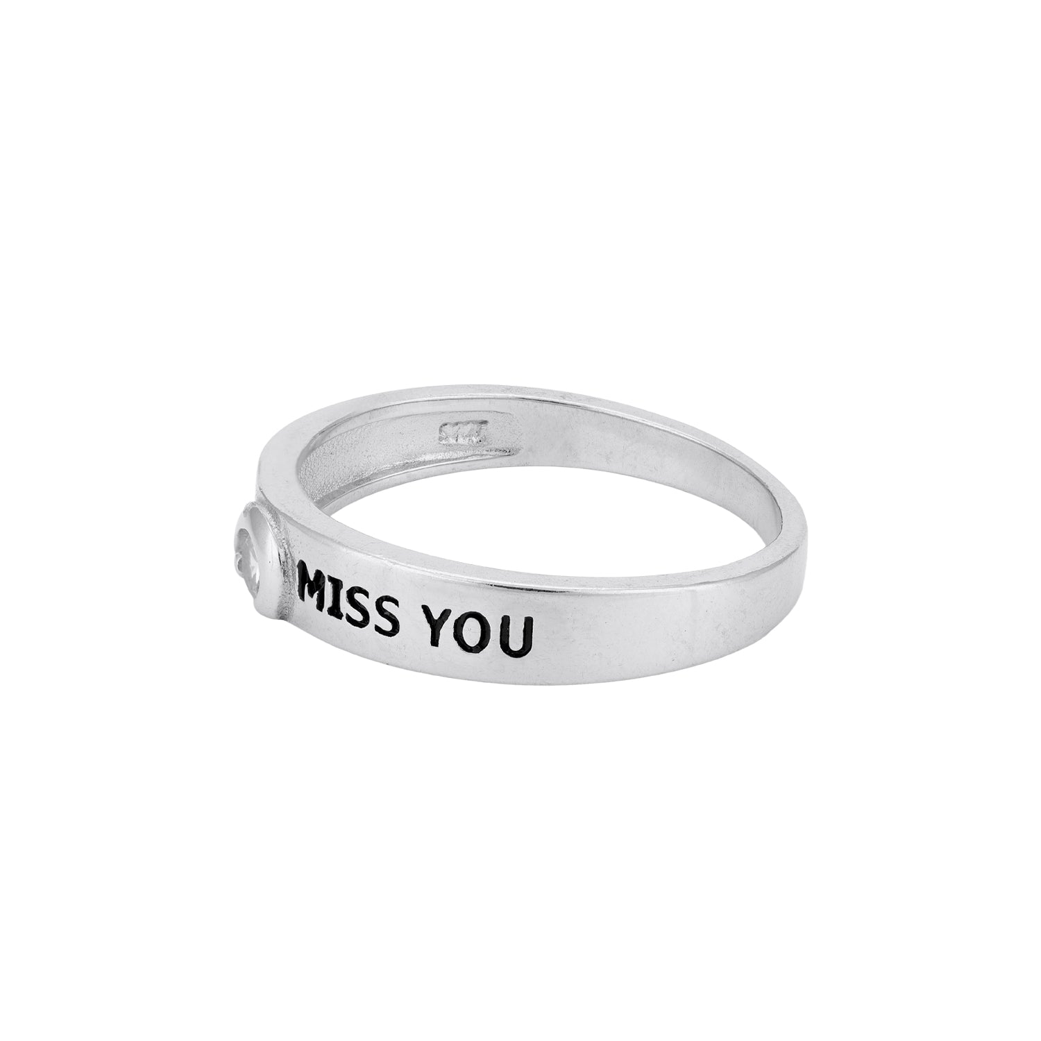 Expressive Miss You 925 Sterling Silver rings for women