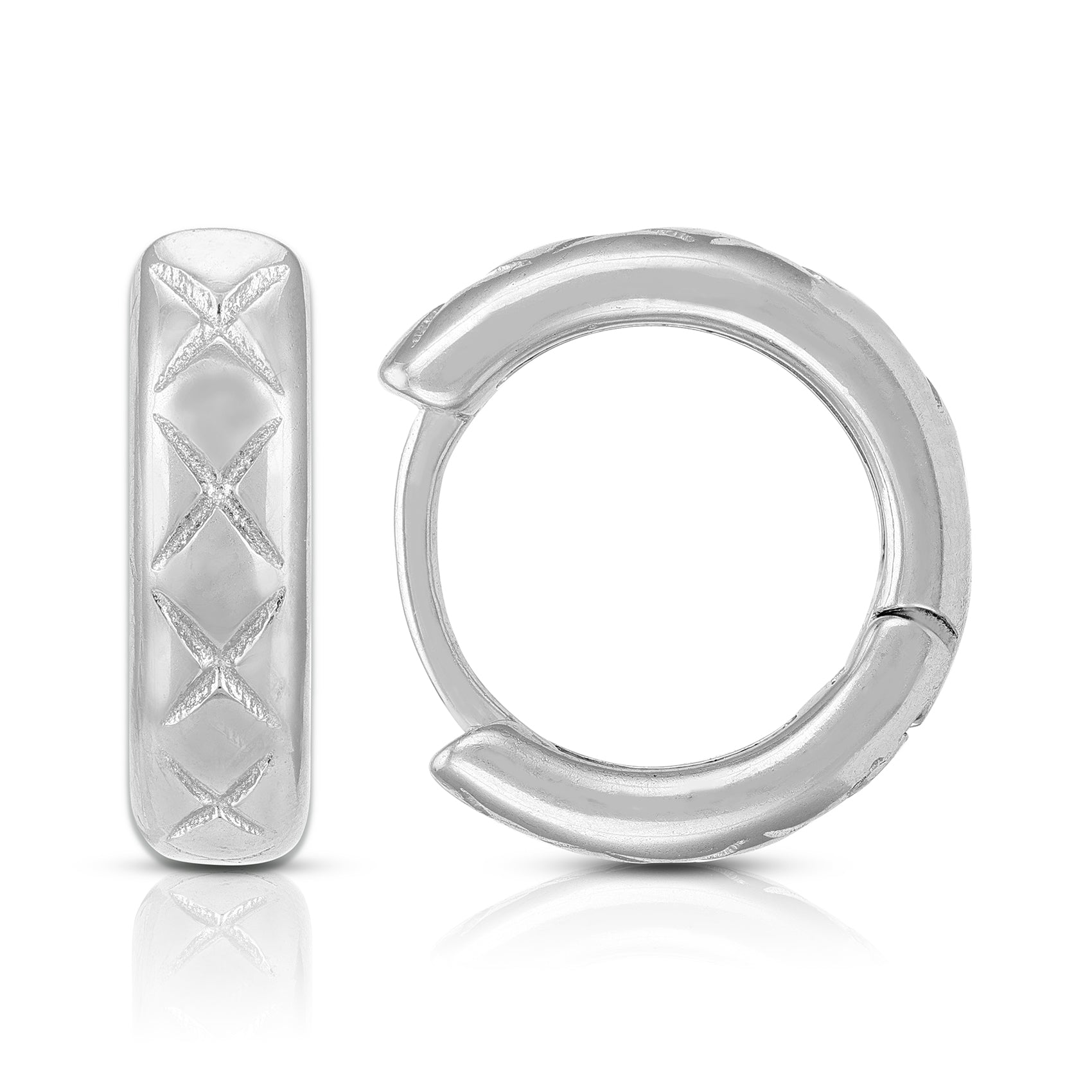 Intricate Weave 925 Sterling Silver Sleek Earring for Women