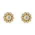 Floral Minimal Polki 925 Gold Plated Earrings