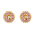 Florish Pink Polki Pearl Outer 925 Earrings