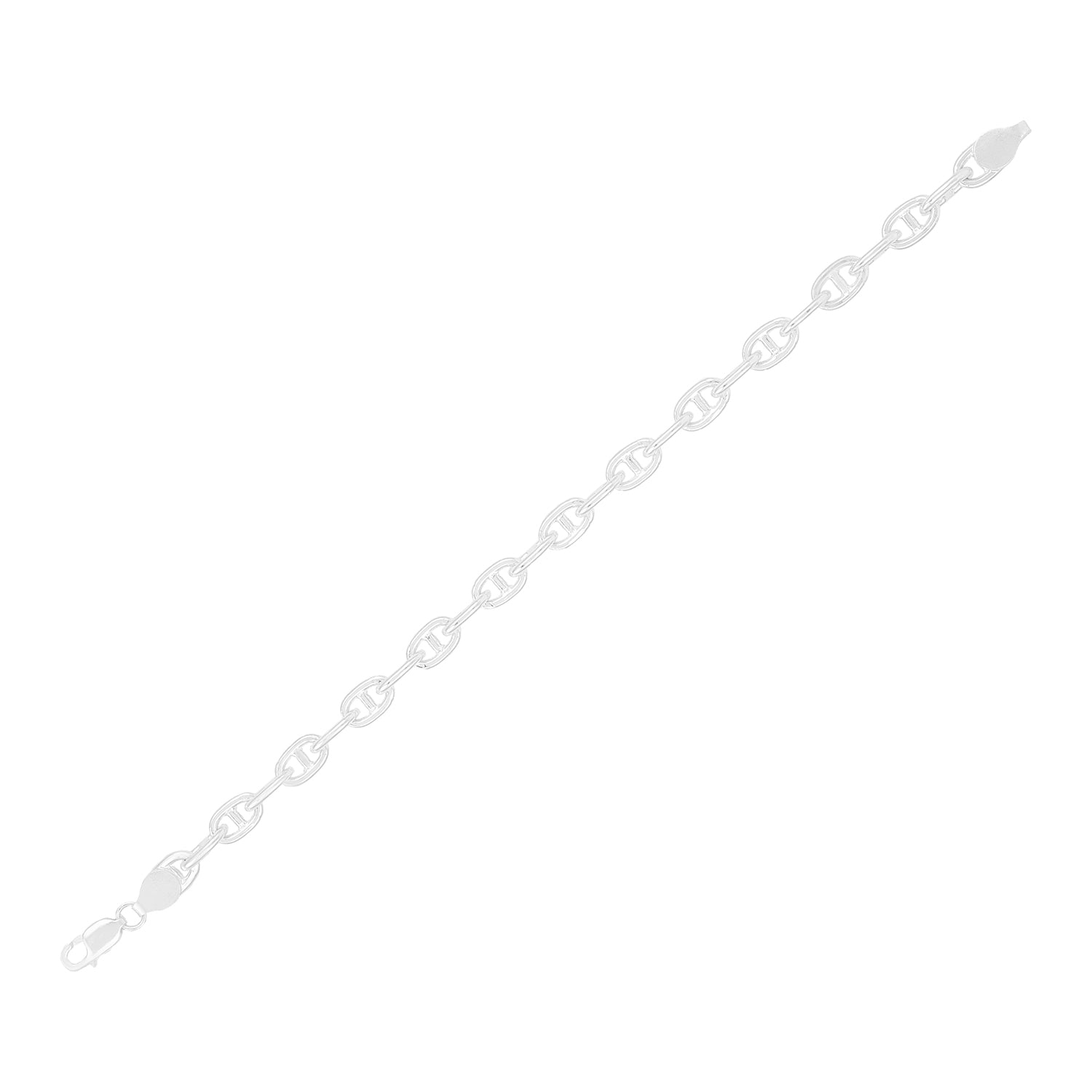Forge Link Rhodium Plated Chain Bond 925 Bracelet