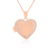 Glistening Rose Gold Heart 925 Locket Pendants