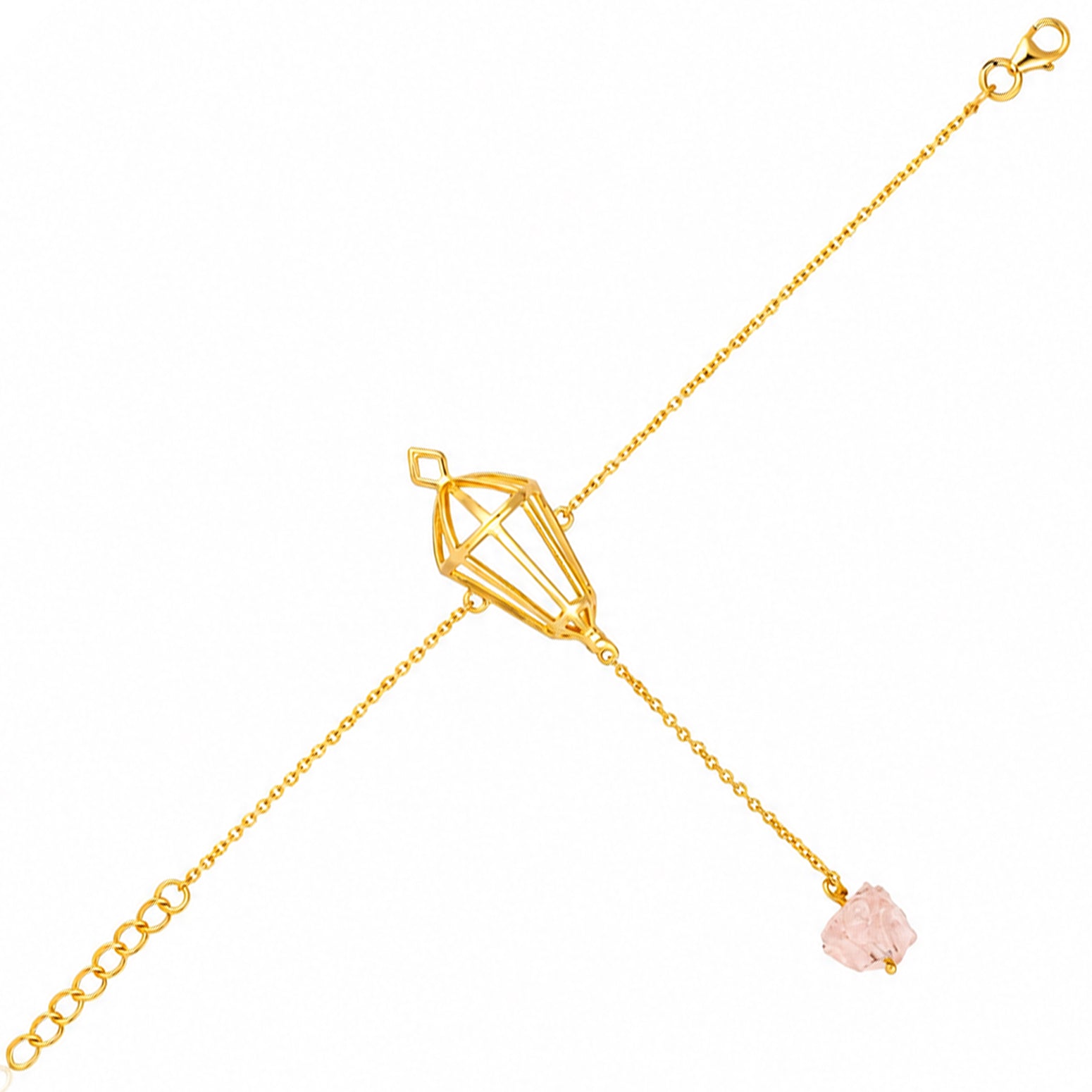 Golden Lantern 925 Sterling Silver Drop Crystal Bracelet