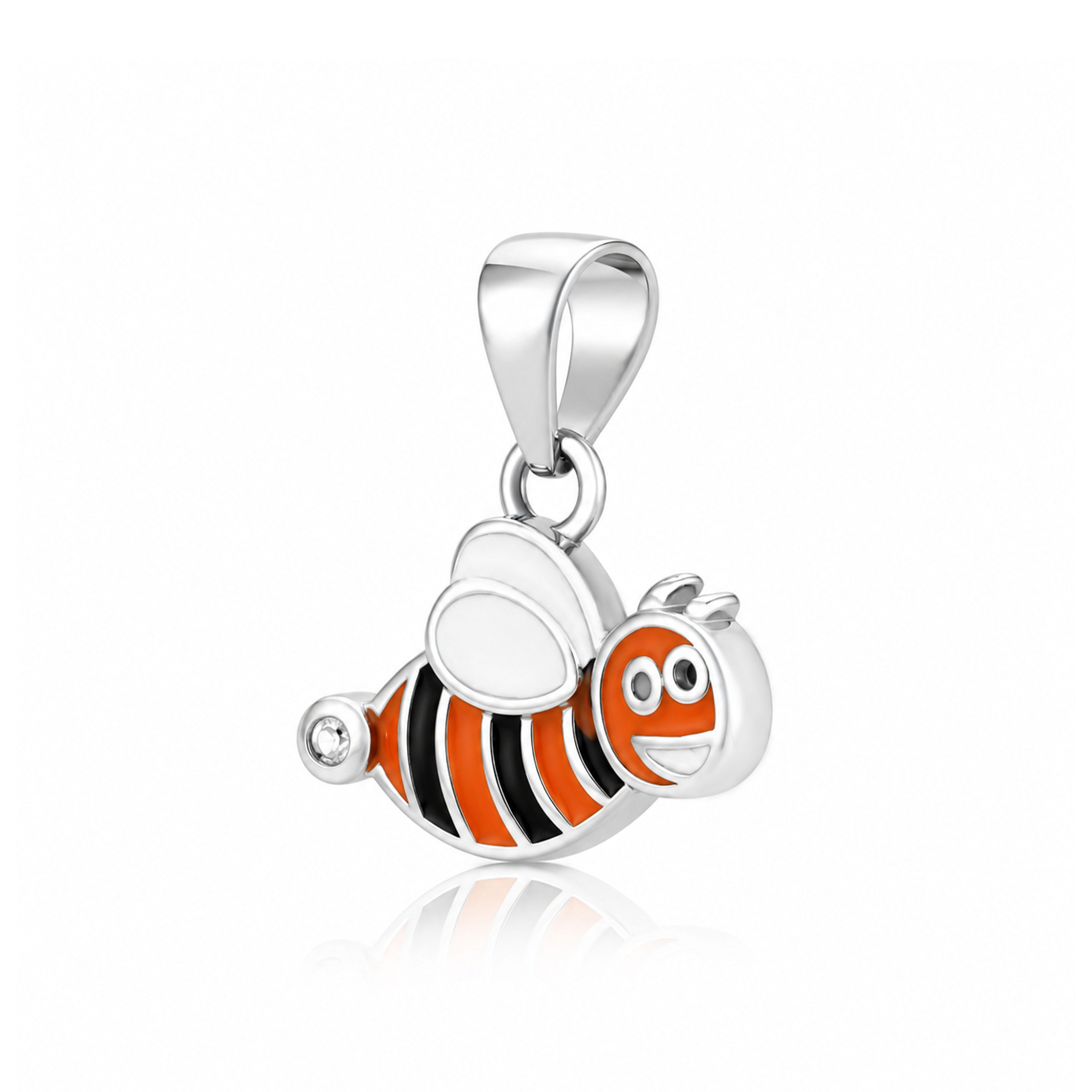 Golden Bee Smile 925 Sterling Silver Fashion Pendant