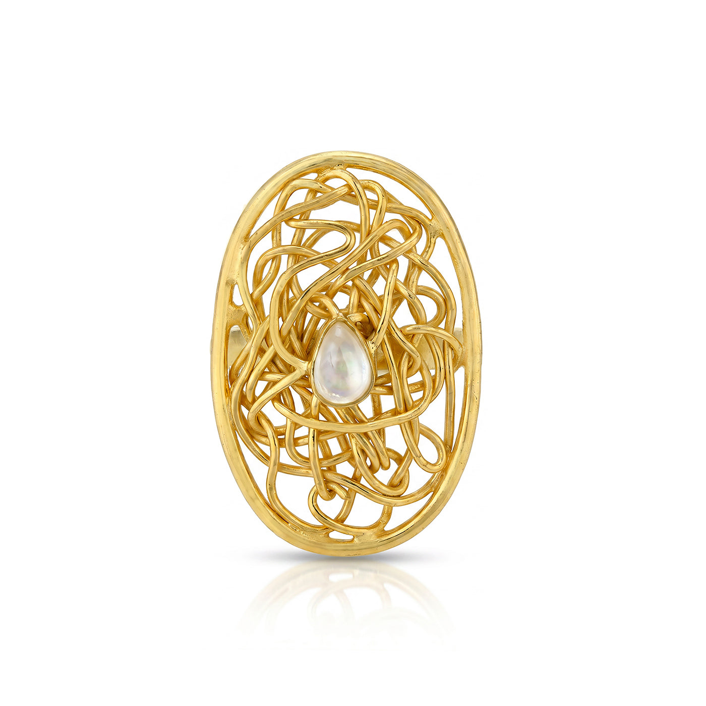 Golden Nest 925 Sterling Silver Ring
