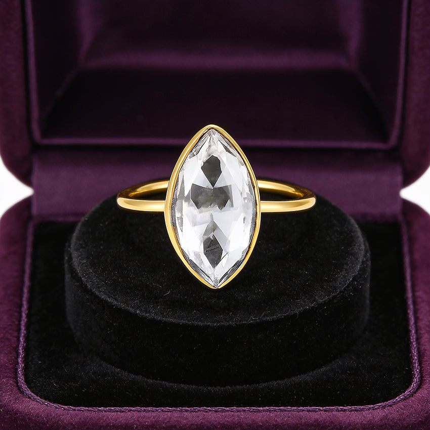 Golden Prism 925 Sterling Silver Minimal Ring