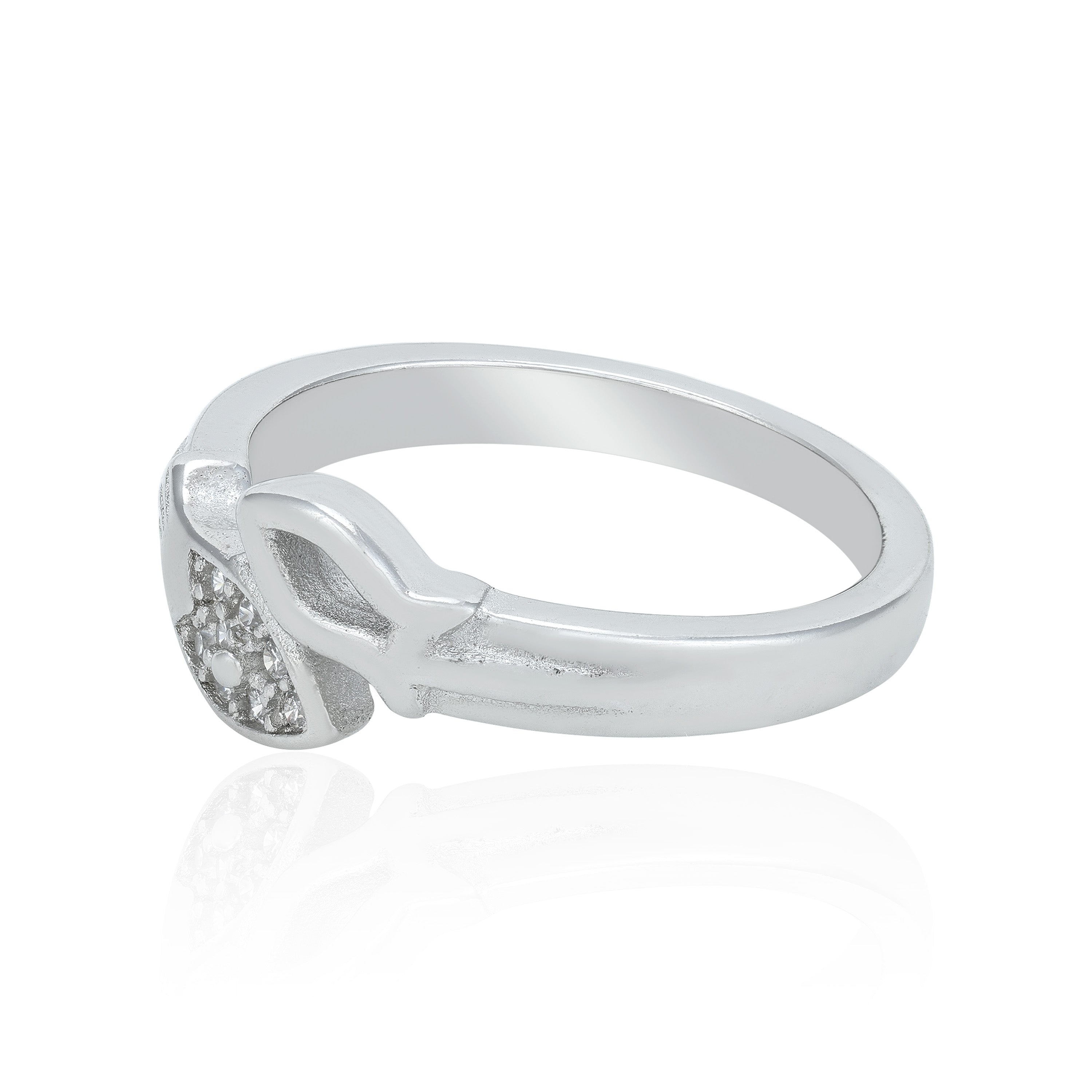 Graceful Modern Hook 925 Sterling Silver Ring for Baby