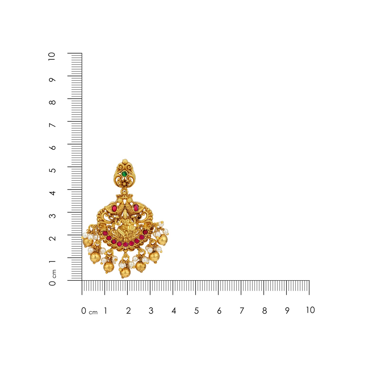 Grand Golden Lakshmi Twin Peacock Motif 925 Sterling Silver Gold Drop Earring for Women