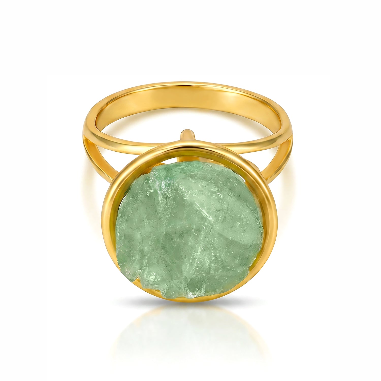 Green Aura 925 Sterling Silver Fashion Ring