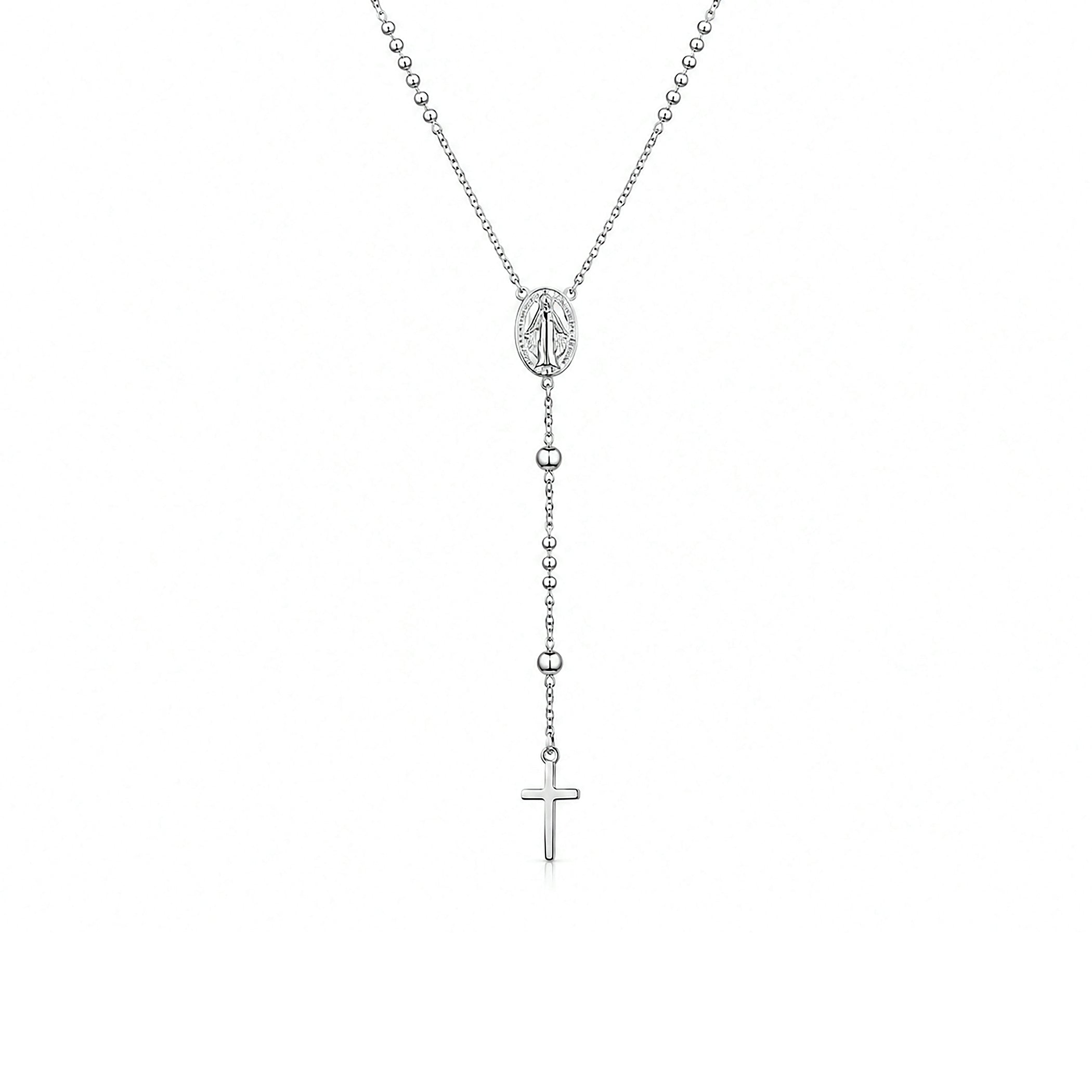 Holy Cross Devotion 925 Sterling Silver Chain Pendant