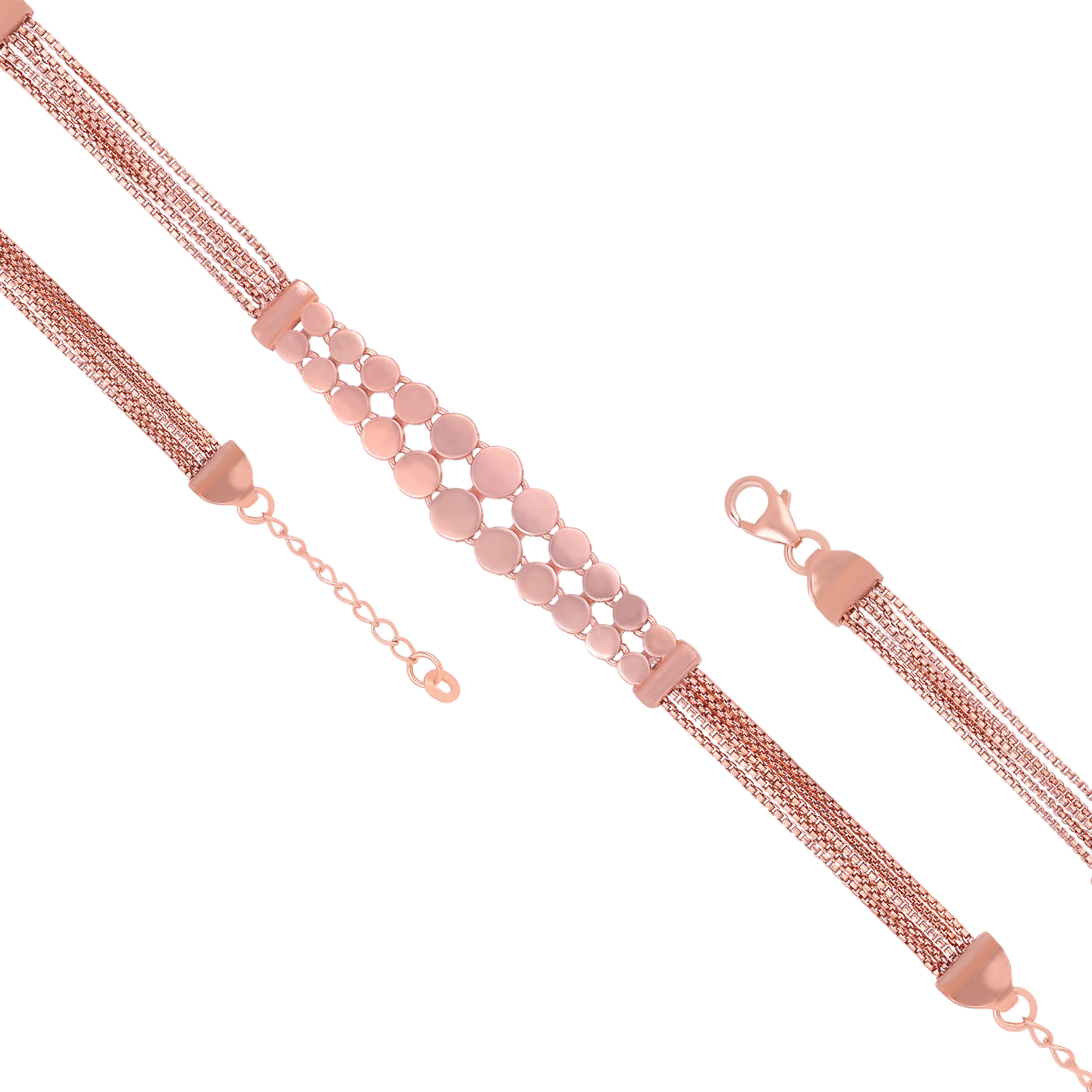 Honeycomb Radiance 925 Sterling Silver Elegant Mesh Bracelet