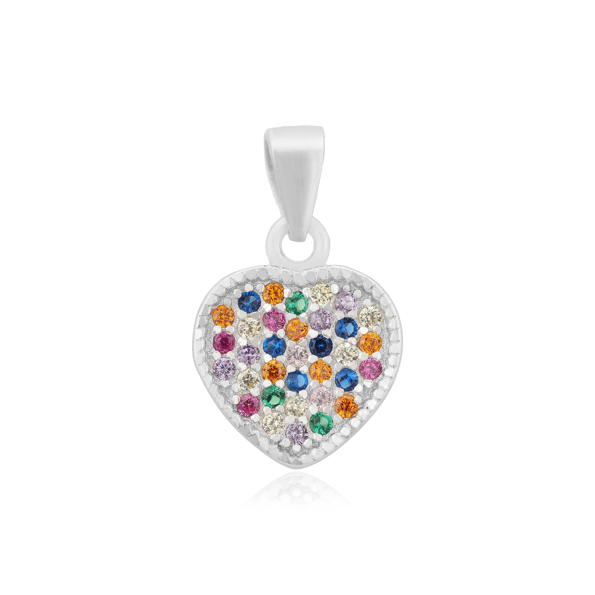 Illuminating Rhodium Plated Color Pop Pendants
