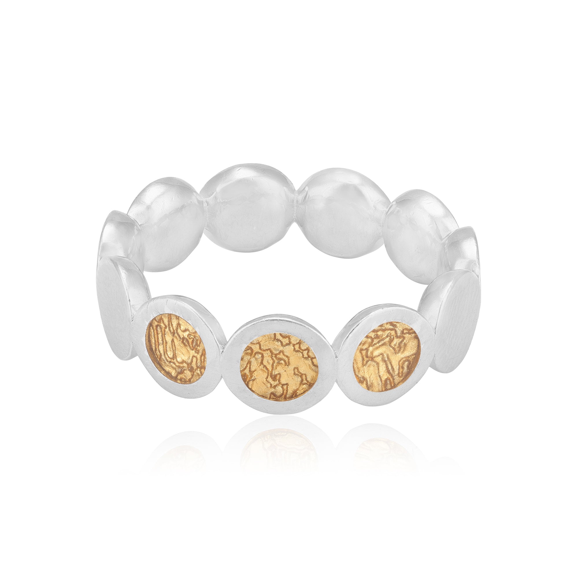 Infinity Circles Rhodium Plated Ring