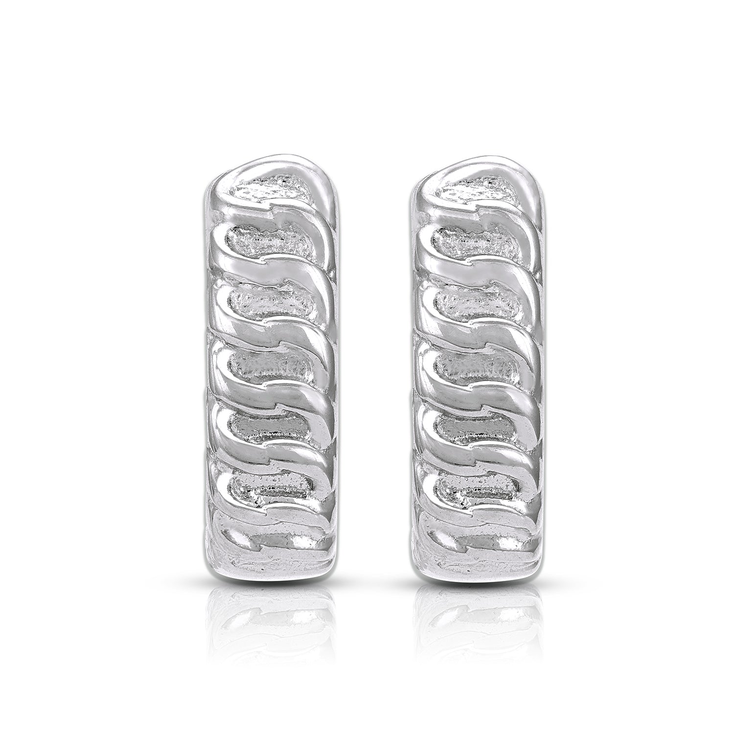 Interlinked Shine 925 Sterling Silver Elegant Earring for Women