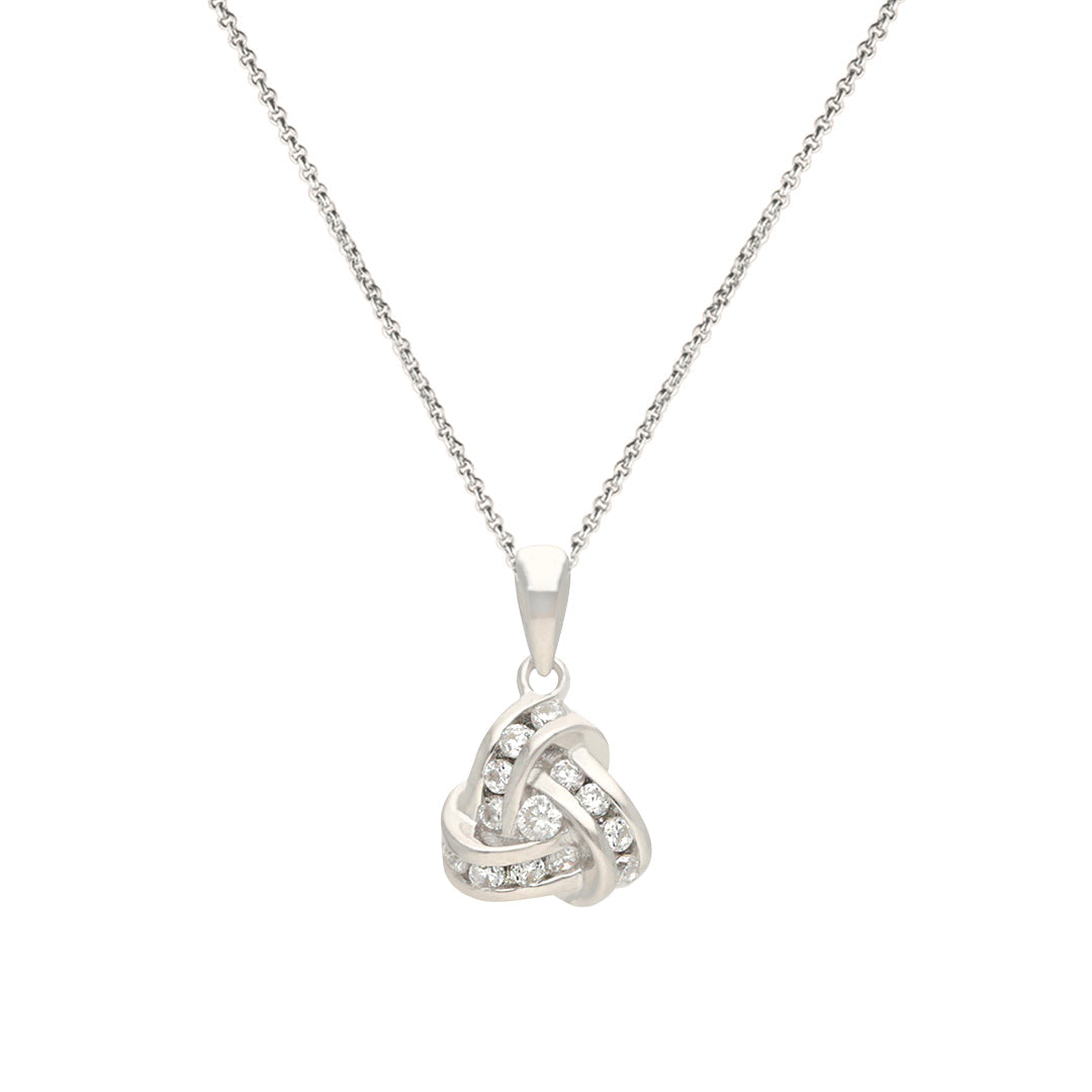Interlocked Silver Pendant IE0022